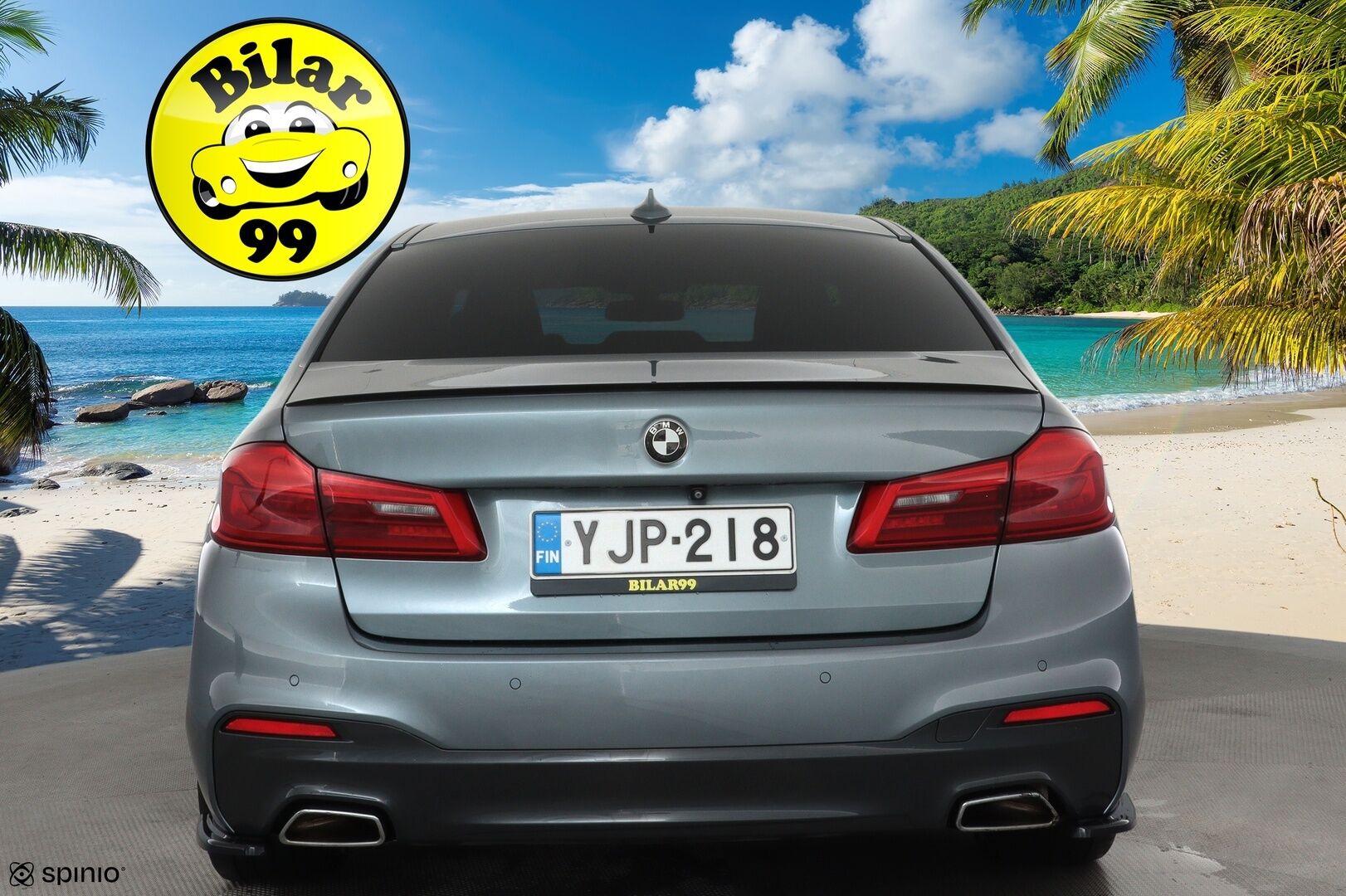 BMW 520 2017 G30 Sedan 520d A xDrive M-Sport **ACC / HUD / H&K / Muistipenkki / 360° / Adapt.LED / Navi / Comfort Access** - Suomi-auto / Kahdet renkaat aluvanteilla / Huippuvarusteet!