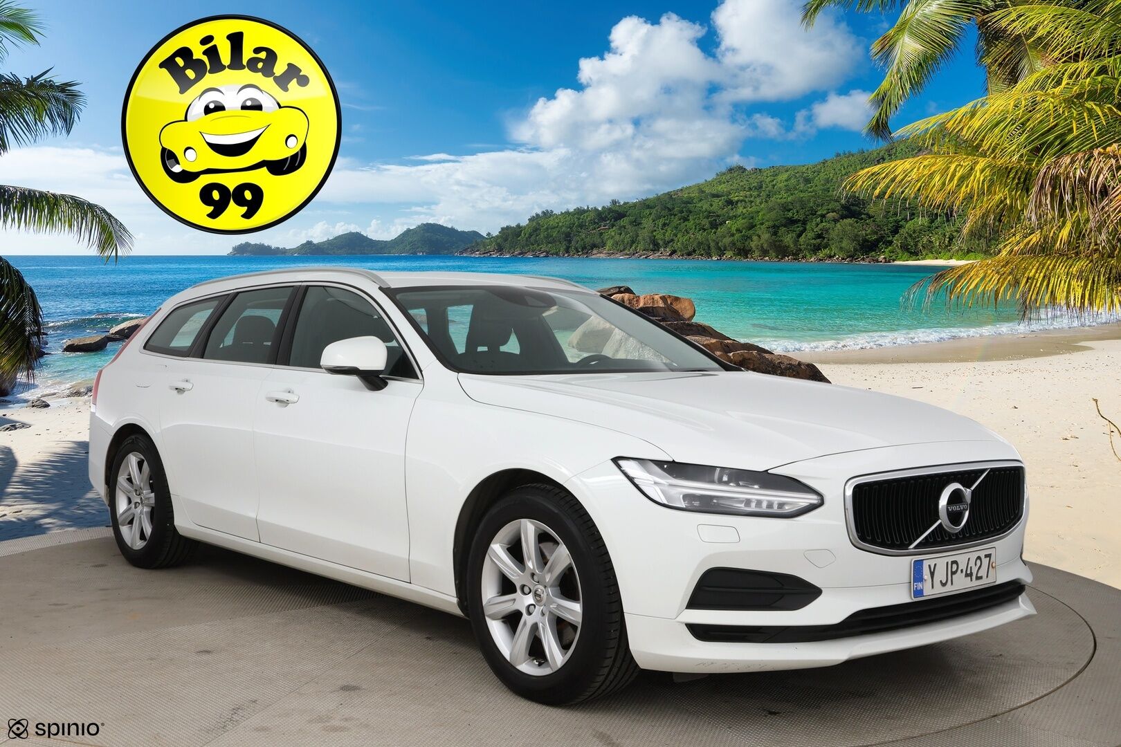Volvo V90 2017 D3 AWD Momentum aut - ACC | Pilot Assist | Webasto | Koukku | LED | Ei AdBlue! | Nahkasisusta     | Jakopää 01/25 | Hyvä huoltohistoria & 2x vanteet! 