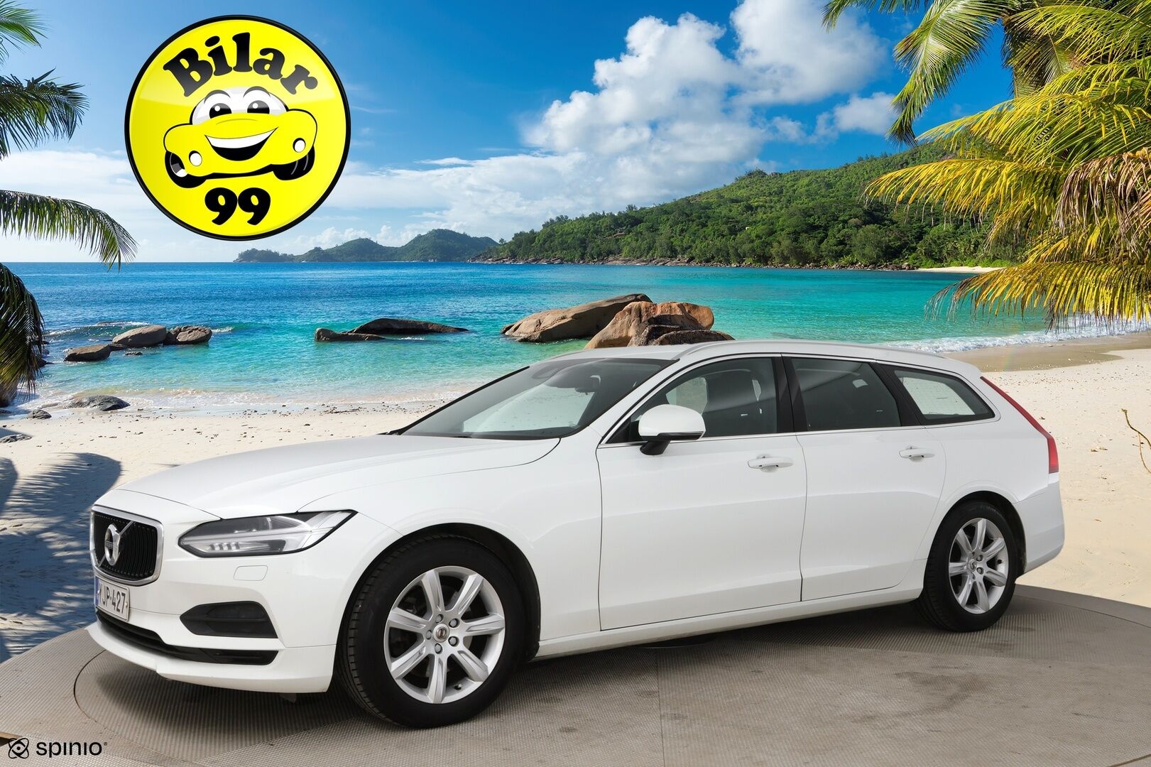 Volvo V90 2017 D3 AWD Momentum aut - ACC | Pilot Assist | Webasto | Koukku | LED | Ei AdBlue! | Nahkasisusta     | Jakopää 01/25 | Hyvä huoltohistoria & 2x vanteet! 