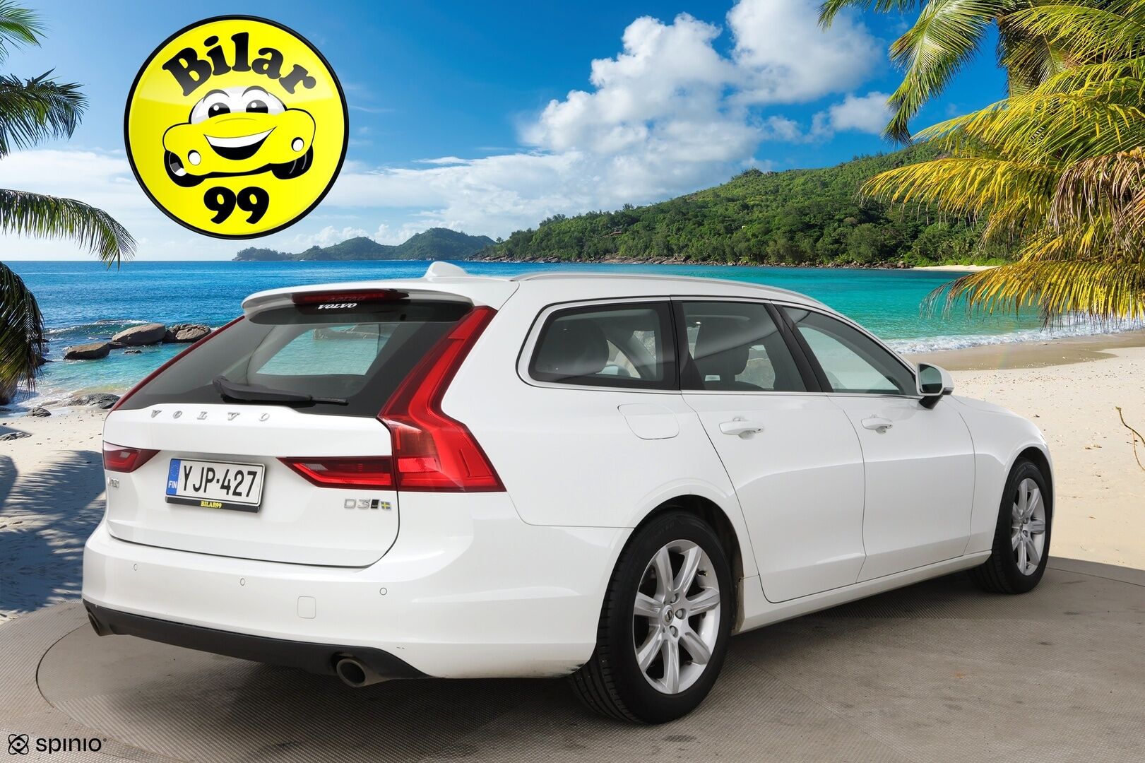 Volvo V90 2017 D3 AWD Momentum aut - ACC | Pilot Assist | Webasto | Koukku | LED | Ei AdBlue! | Nahkasisusta     | Jakopää 01/25 | Hyvä huoltohistoria & 2x vanteet! 
