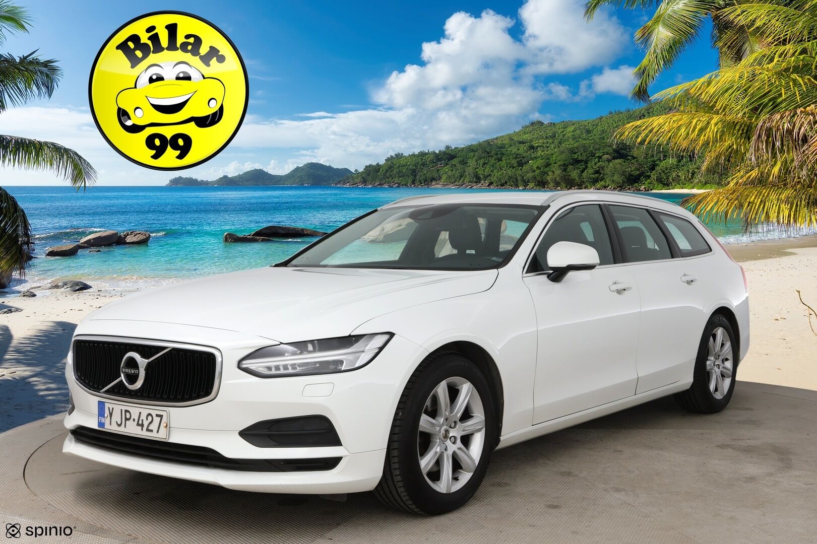 Volvo V90 2017 D3 AWD Momentum aut - ACC | Pilot Assist | Webasto | Koukku | LED | Ei AdBlue! | Nahkasisusta     | Jakopää 01/25 | Hyvä huoltohistoria & 2x vanteet! 