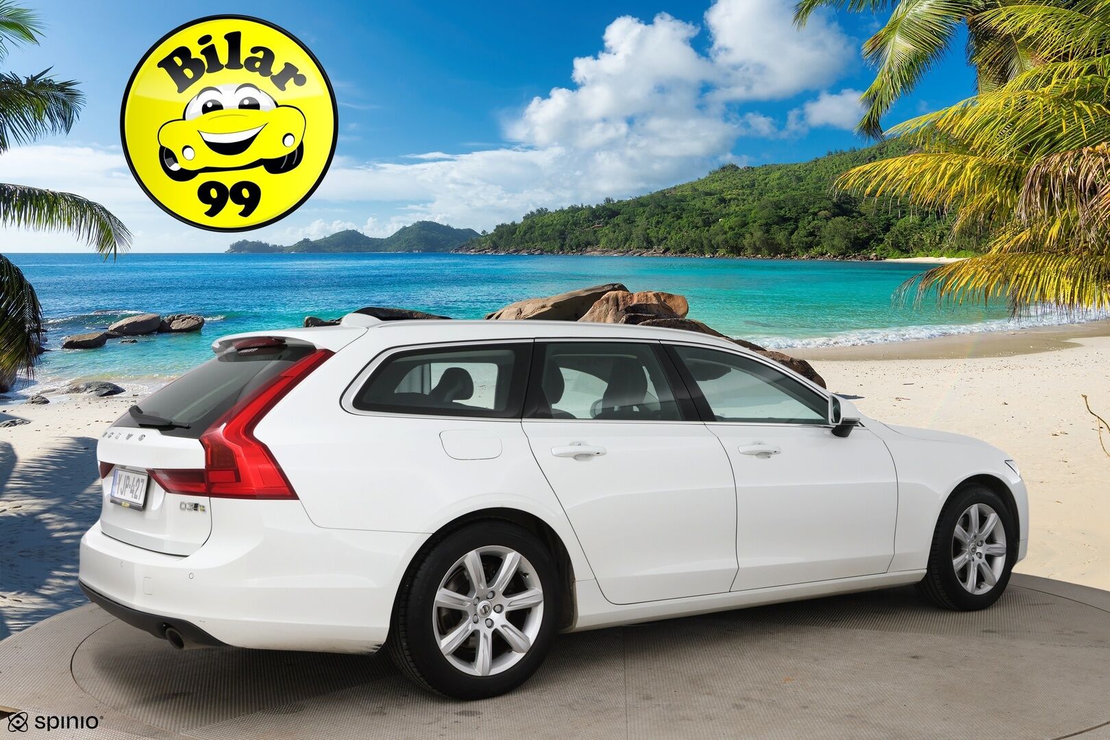Volvo V90 2017 D3 AWD Momentum aut - ACC | Pilot Assist | Webasto | Koukku | LED | Ei AdBlue! | Nahkasisusta     | Jakopää 01/25 | Hyvä huoltohistoria & 2x vanteet! 