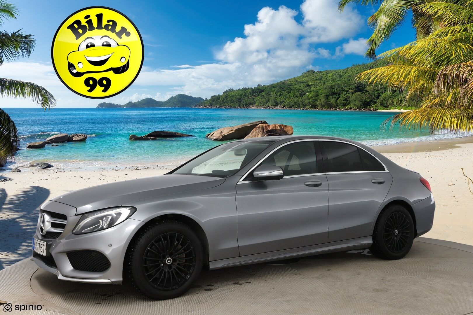 Mercedes-Benz C 2014 200 A Premium Business AMG  / Burmester / HUD / Panoraama / LED / Navi - 2x vanteet ja renkaat hyvillä renkailla!