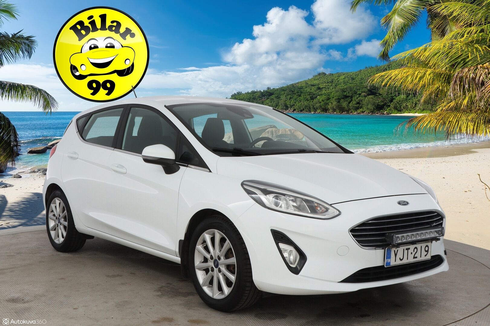 Ford Fiesta 2018 1,0 EcoBoost 100hv M6 Titanium 5-ovinen - MYYDÄÄN HUUTOKAUPAT.COM! /  1OM. Suomi-auto / Bang&Olufsen / Lämpölasi / Lohko / Navi / Ratinlämmitin / Hyvät renkaat!