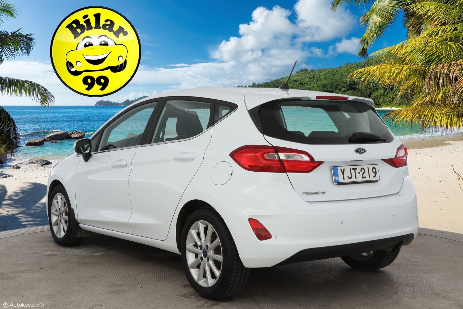 Ford Fiesta 2018 1,0 EcoBoost 100hv M6 Titanium 5-ovinen - MYYDÄÄN HUUTOKAUPAT.COM! /  1OM. Suomi-auto / Bang&Olufsen / Lämpölasi / Lohko / Navi / Ratinlämmitin / Hyvät renkaat!
