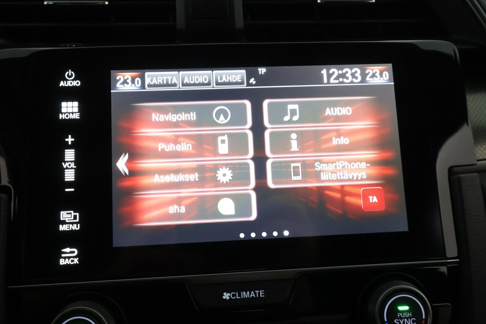 Honda Civic 2020 HB 129 hv Sport AT **Sisätilanlämmitin / Adapt.Vakkari / P.kamera / Kaistavahti / Navi** - Suomi-auto / Kahdet Renkaat / Merkkihuollettu!