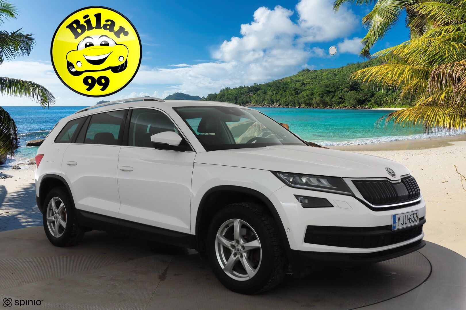 Skoda Kodiaq 2017 2,0 TDI 150 Style DSG * ACC / Canton / P.Tutkat / LED / 7-paikkainen / Nahka-alcantra / Apple&Android * - Suomi-auto / Kahdet renkaat