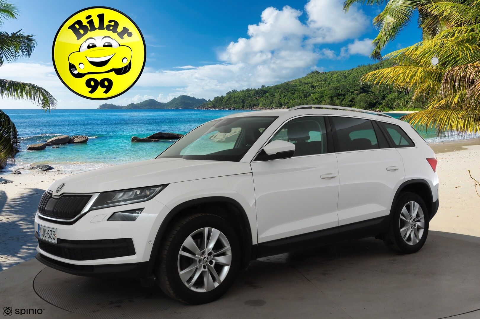 Skoda Kodiaq 2017 2,0 TDI 150 Style DSG * ACC / Canton / P.Tutkat / LED / 7-paikkainen / Nahka-alcantra / Apple&Android * - Suomi-auto / Kahdet renkaat