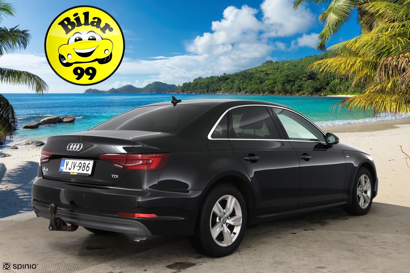 Audi A4 2018 Sedan Business Comfort S line Edition 2,0 TDI 110 kW S tronic / Webasto / Koukku / LED / Comfort paketti / Vakkari - Tarkka huoltohistoria! / Jakopää tehty 09/2024 /