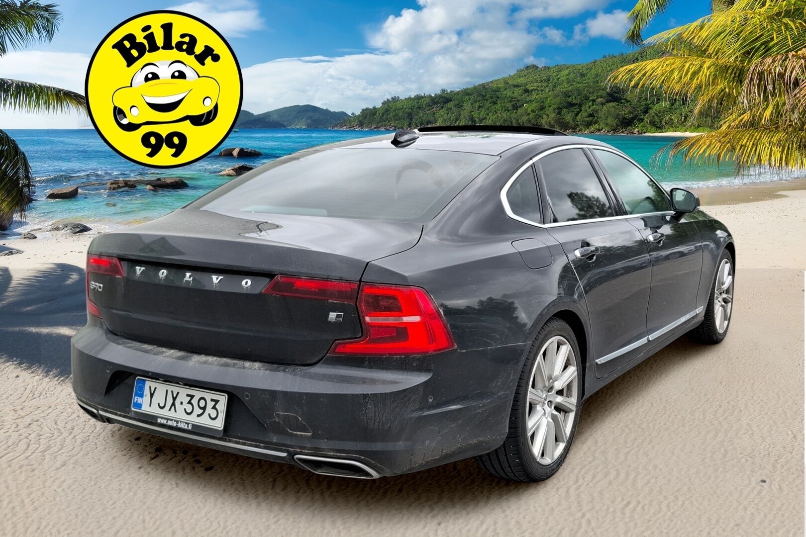Volvo S90 2018 D4 AWD Business Inscription aut / ACC & Pilot Assist / Kattoikkuna / Muistipenkki / Nahkasisusta / Webasto / P-kamera - Polestar Engineered / Upea Suomi-auto täydellisellä merkkiliikkeen huoltohistorialla!
