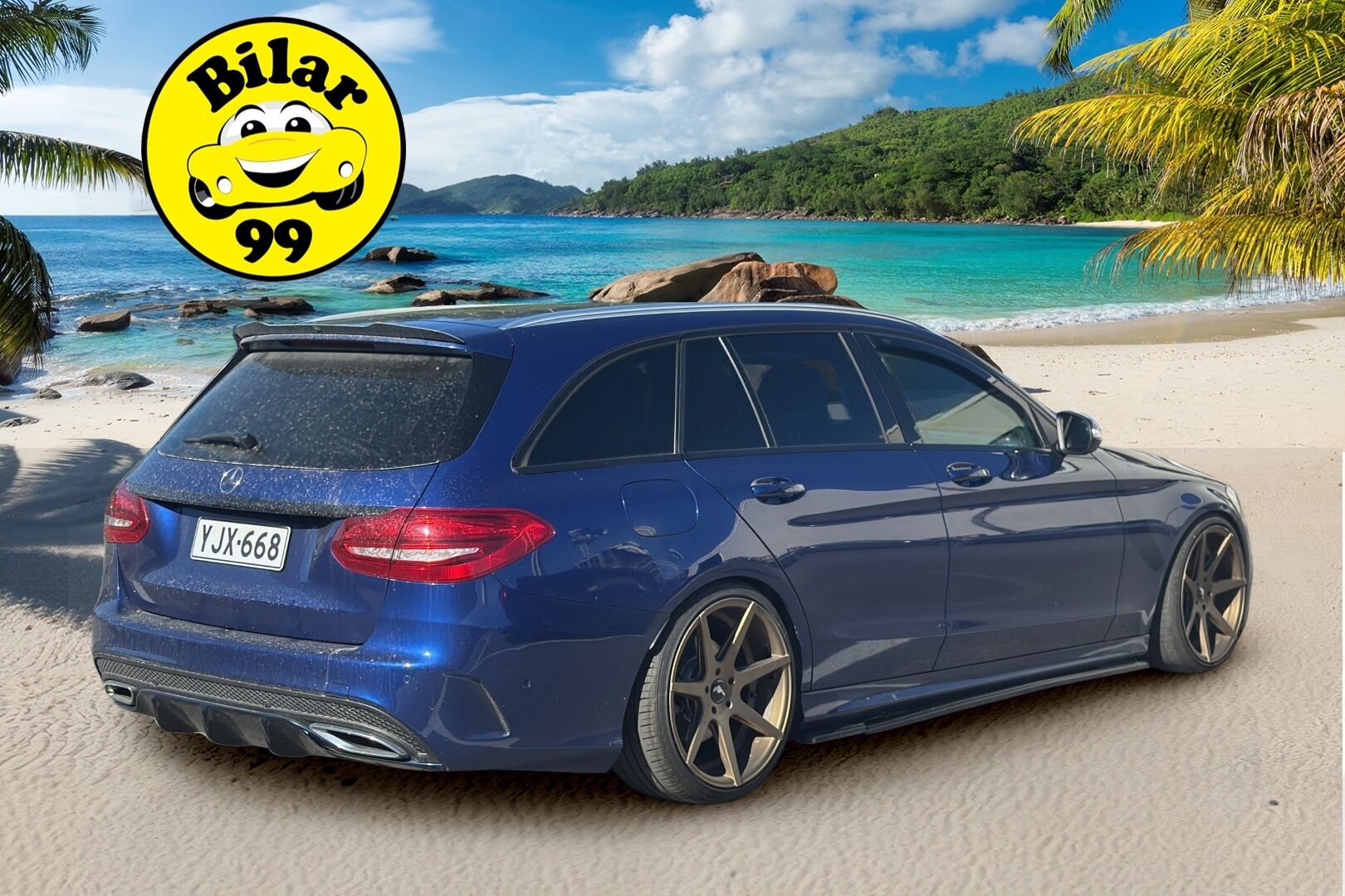 Mercedes-Benz C 2015 220 BlueTec T A Premium Business AMG - | BC-Racing | Webasto | P-Kamera | Vetokoukku | ILS-Led | Ambient