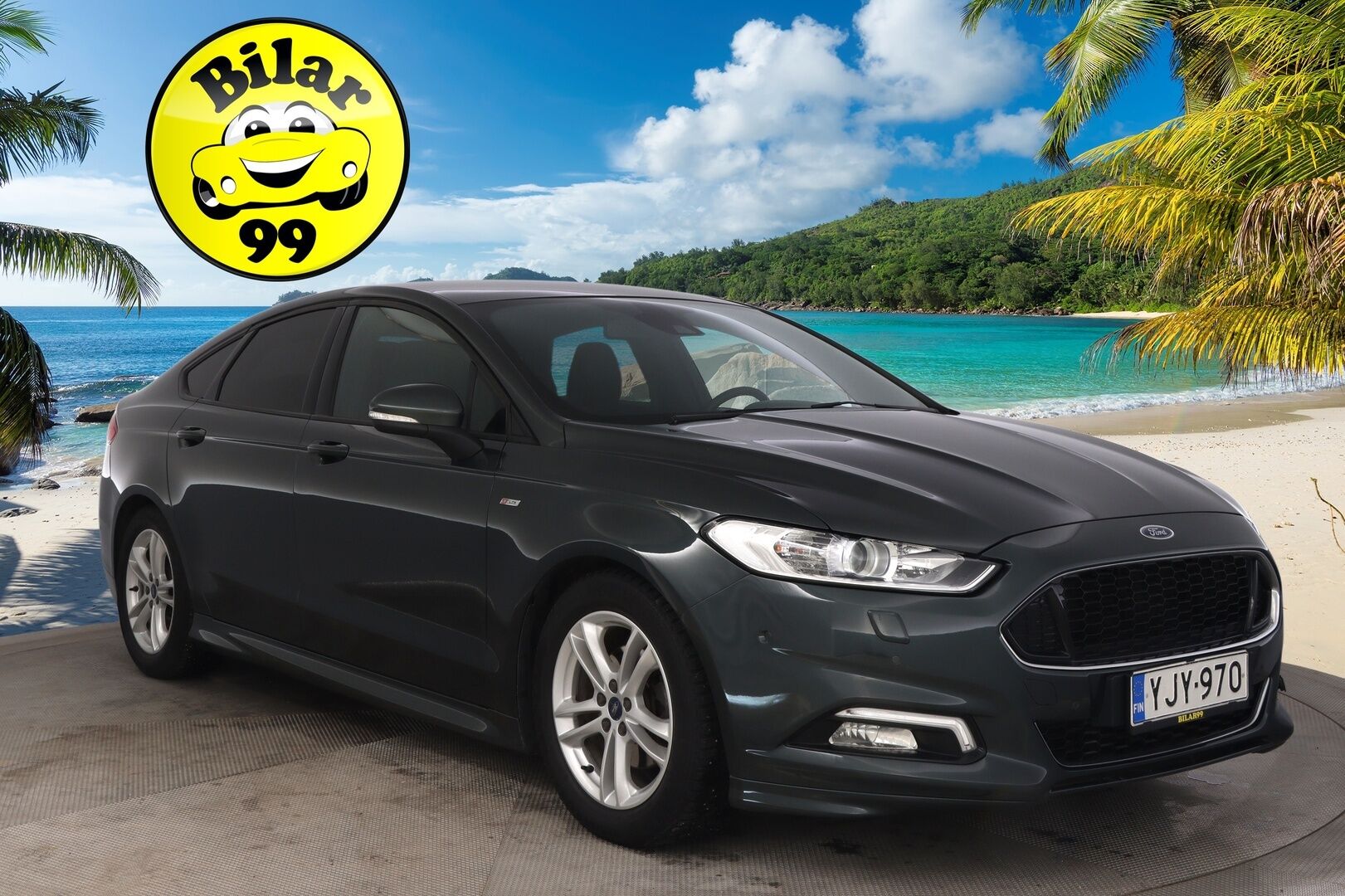 Ford Mondeo 2018 1,5 EcoBoost 160hv A6 ST-Line 5D - Suomi-Auto | Navi | Lämmitettävä tuulilasi | Lohko | Koukku | Vakkari | AndroidAuto | AppleCarPay | Tutkat | Suksiluukku | 2X Renkaat | Siisti