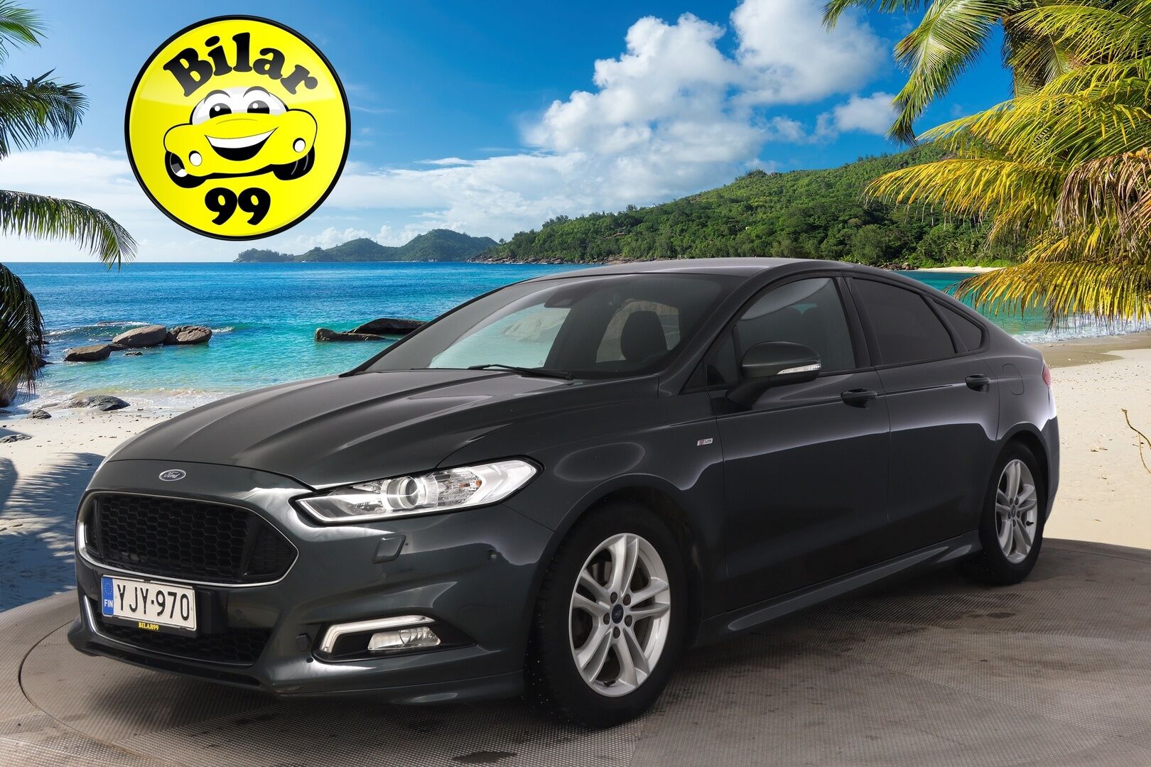 Ford Mondeo 2018 1,5 EcoBoost 160hv A6 ST-Line 5D - Suomi-Auto | Navi | Lämmitettävä tuulilasi | Lohko | Koukku | Vakkari | AndroidAuto | AppleCarPay | Tutkat | Suksiluukku | 2X Renkaat | Siisti