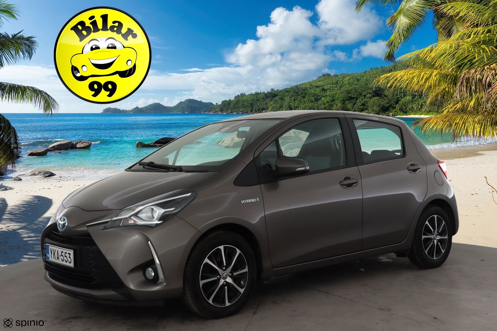 Toyota Yaris 2018 1,5 Hybrid Active 5ov * 1.Om Suomi-auto / Vakkari / P.kamera / Navi / Lohkolämmitin * - Kahdet renkaat aluvanteilla / Merkkihuollettu - HULLU BLACKWEEK KORKOTARJOUS 2,49%