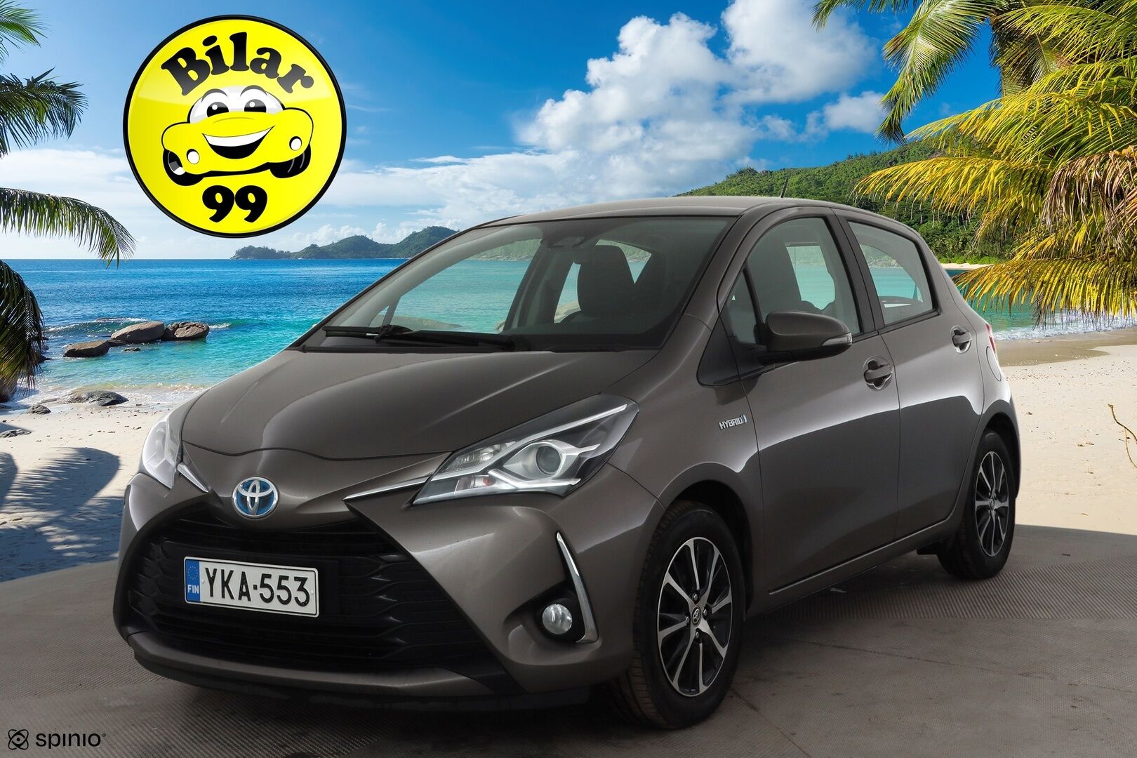 Toyota Yaris 2018 1,5 Hybrid Active 5ov * 1.Om Suomi-auto / Vakkari / P.kamera / Navi / Lohkolämmitin * - Kahdet renkaat aluvanteilla / Merkkihuollettu - HULLU BLACKWEEK KORKOTARJOUS 2,49%