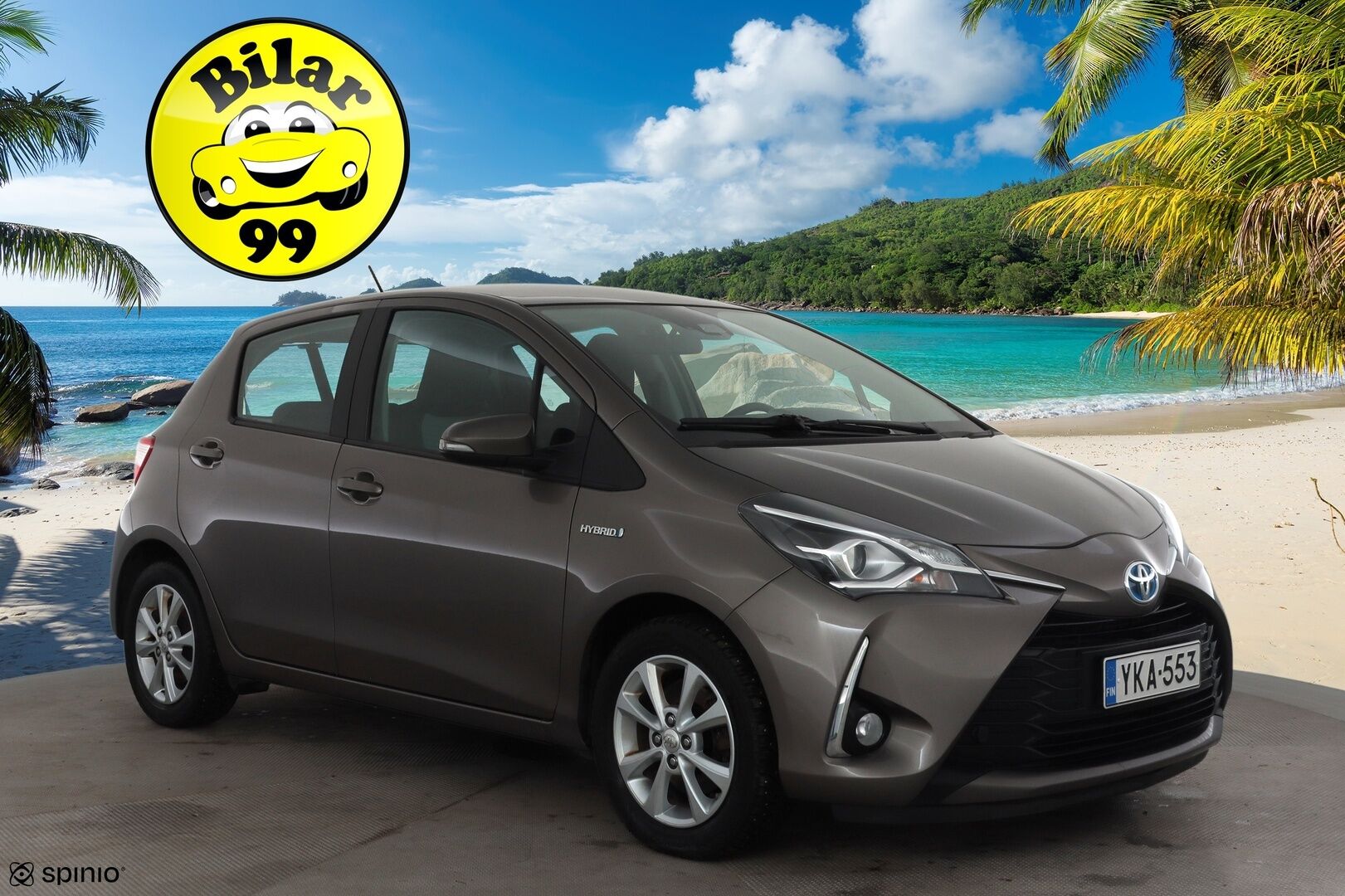 Toyota Yaris 2018 1,5 Hybrid Active 5ov * 1.Om Suomi-auto / Vakkari / P.kamera / Navi / Lohkolämmitin * - Kahdet renkaat aluvanteilla / Merkkihuollettu - HULLU BLACKWEEK KORKOTARJOUS 2,49%
