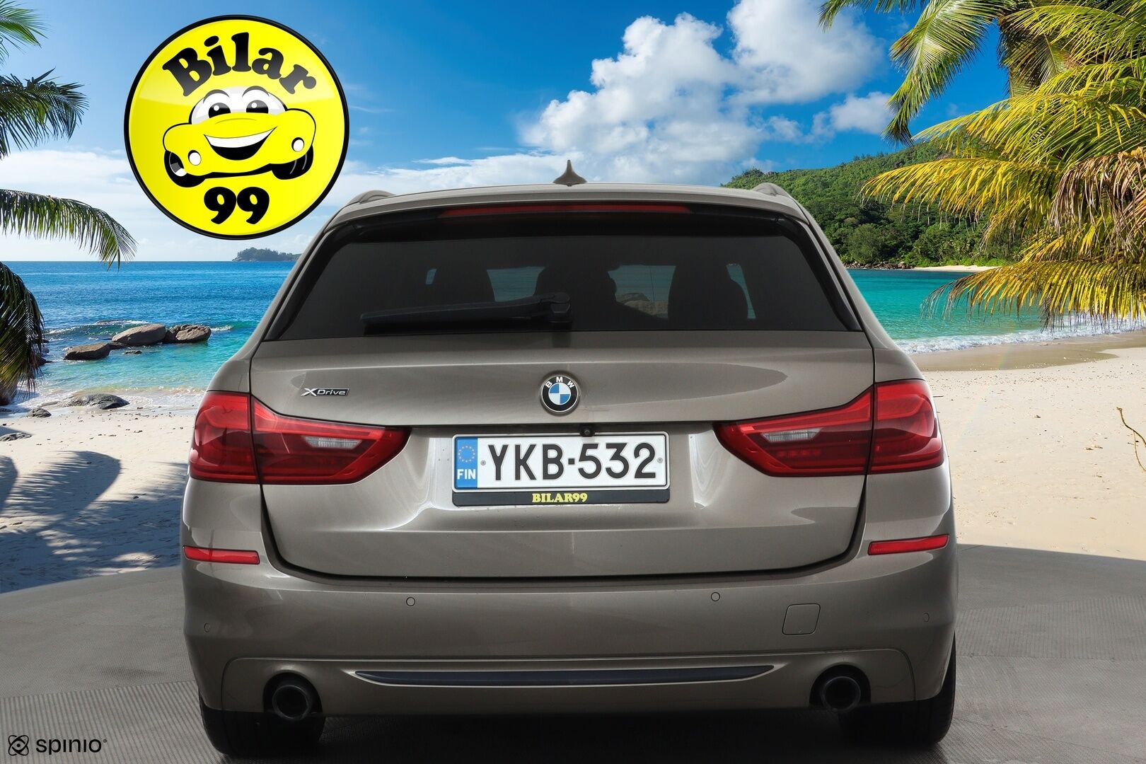 BMW 520 2018 G31 Touring 520d A xDrive Business Sport **Webasto / Vakkari / P.kamera / Digimittaristo / Puolinahat / LED / Navi** - Suomi-auto / Kahdet renkaat aluvanteilla