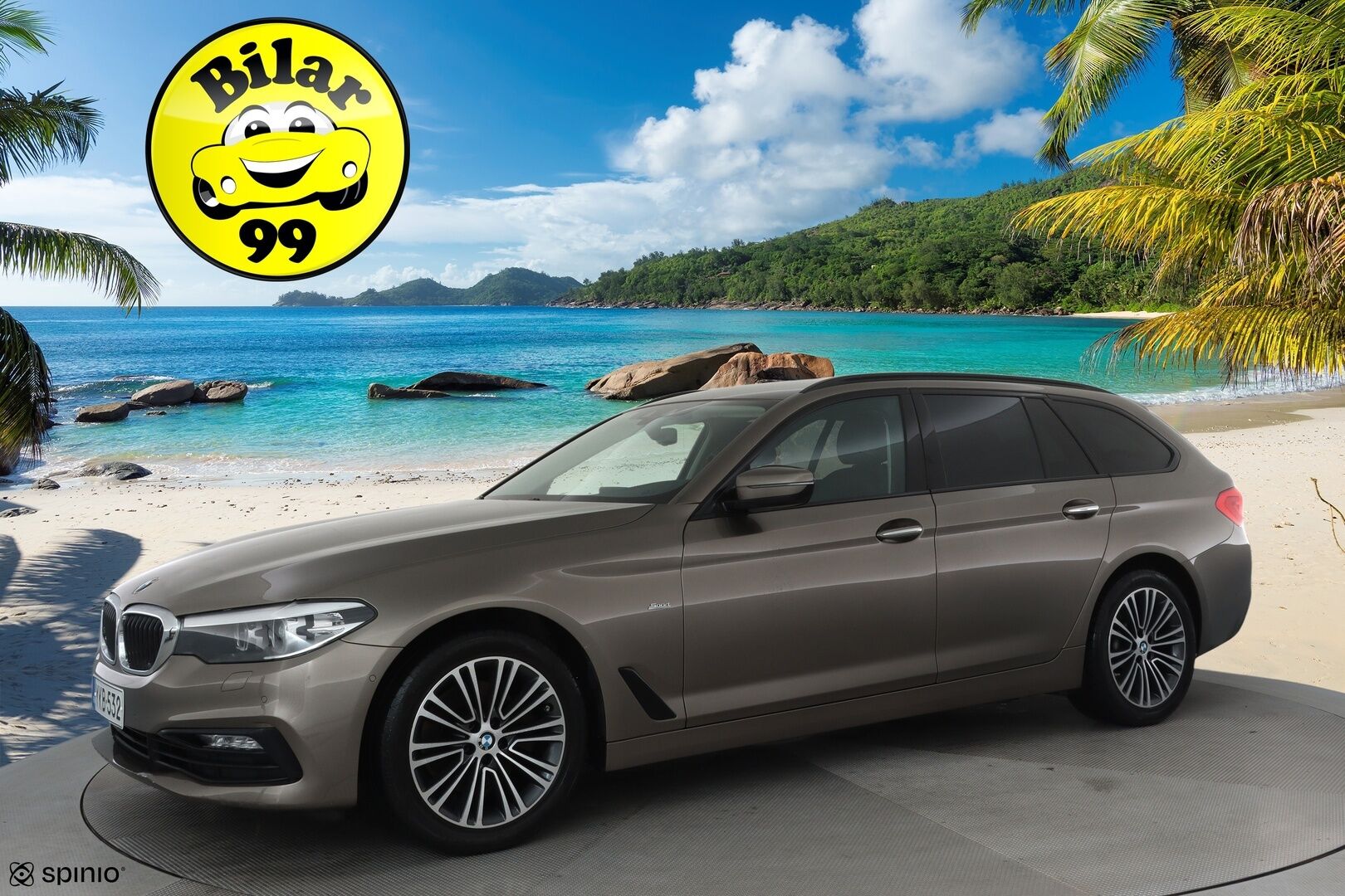 BMW 520 2018 G31 Touring 520d A xDrive Business Sport **Webasto / Vakkari / P.kamera / Digimittaristo / Puolinahat / LED / Navi** - Suomi-auto / Kahdet renkaat aluvanteilla