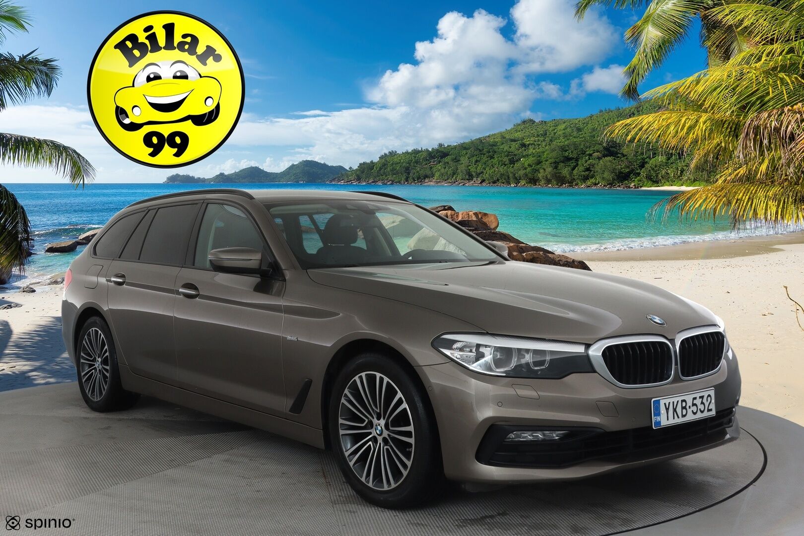 BMW 520 2018 G31 Touring 520d A xDrive Business Sport **Webasto / Vakkari / P.kamera / Digimittaristo / Puolinahat / LED / Navi** - Suomi-auto / Kahdet renkaat aluvanteilla