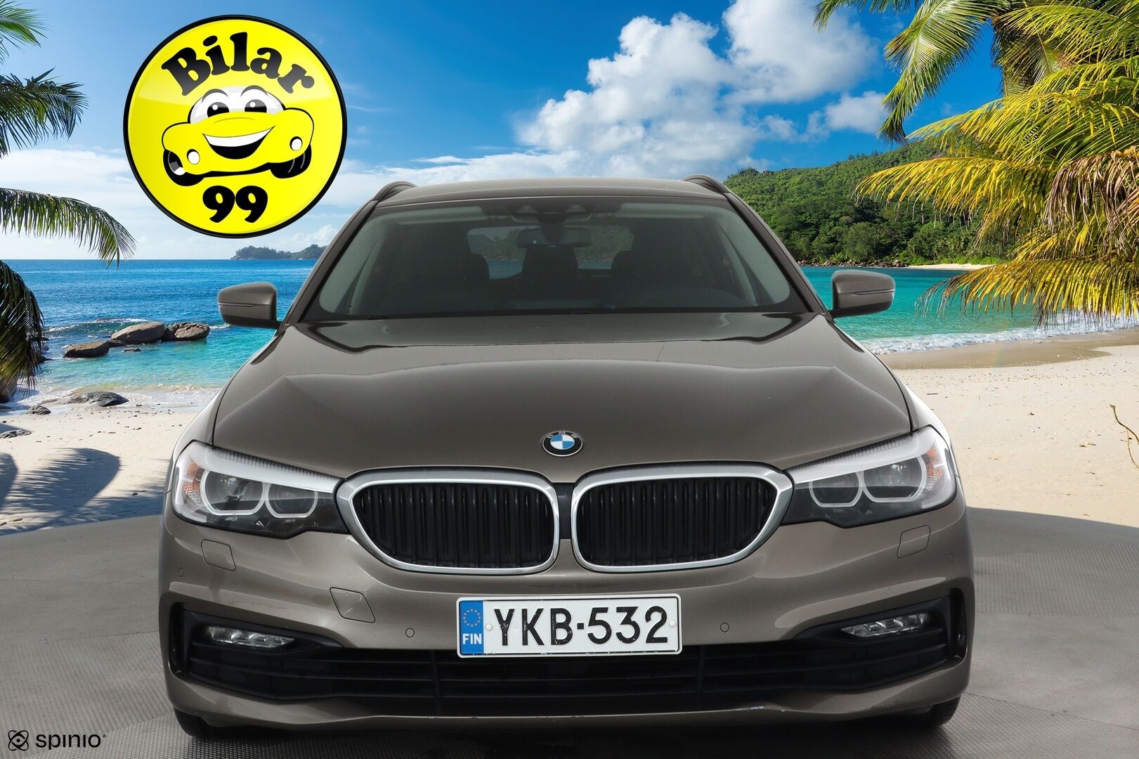 BMW 520 2018 G31 Touring 520d A xDrive Business Sport **Webasto / Vakkari / P.kamera / Digimittaristo / Puolinahat / LED / Navi** - Suomi-auto / Kahdet renkaat aluvanteilla