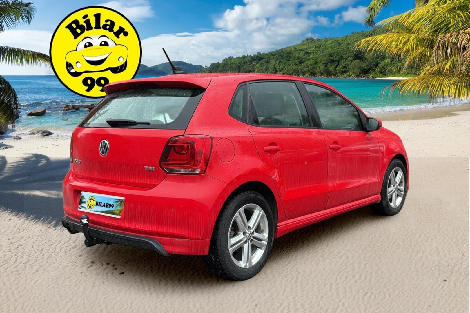 Volkswagen Polo 2014 R-Line 1,2 TSI 66 kW (90 hv) BlueMotion Technology 4-ovinen - Vetokoukku | Vakkari | P-Tutka | Lohko/sisä | Penkinlämmittimet 