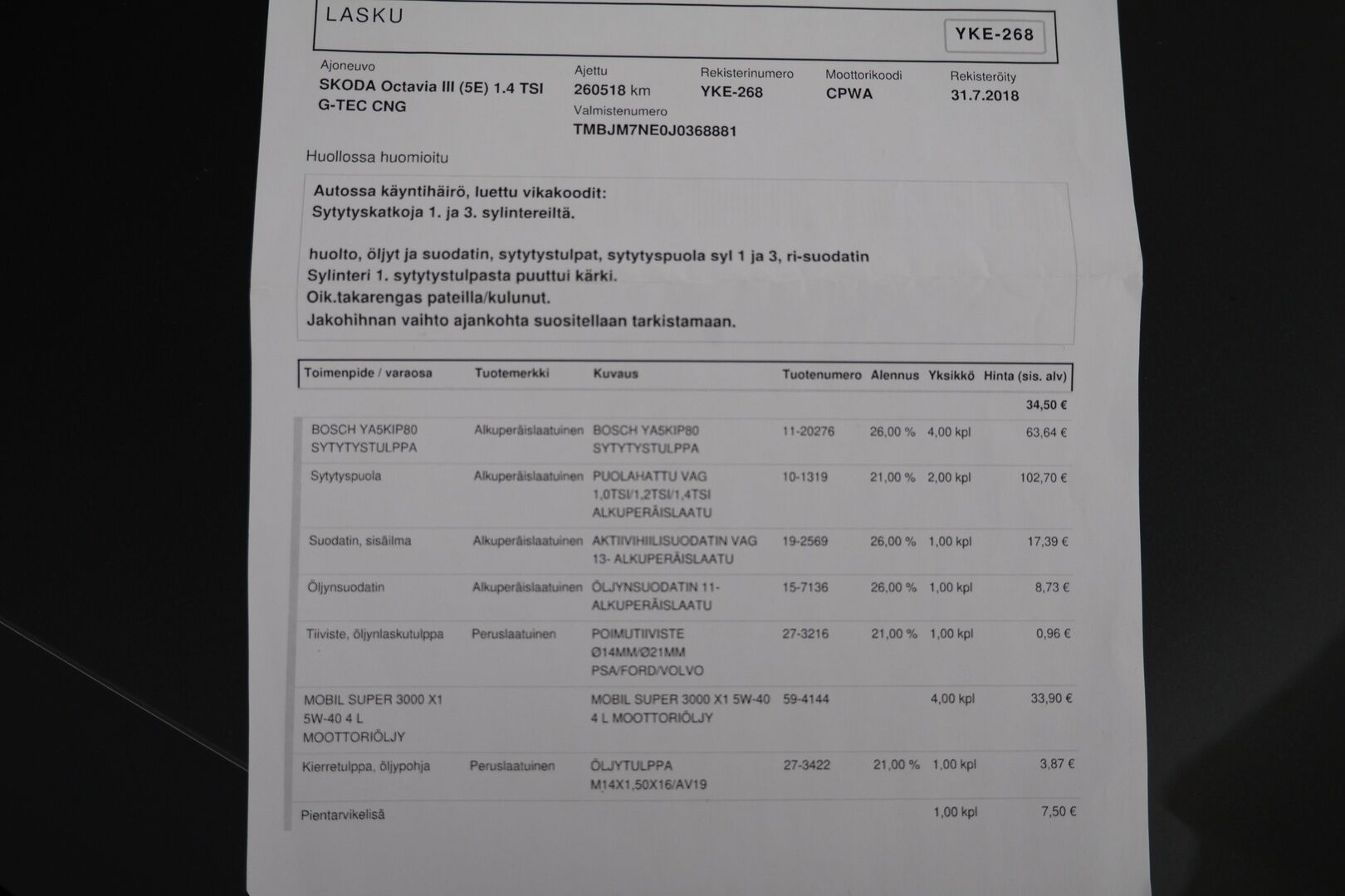 Skoda Octavia 2018 Combi 1,4 TSI G-TEC Style DSG Autom. - Myydään vain Huutokaupat.com | ACC | P.Kamera | Tutkat | Lohkolämmitin | Automaattinen ilmastointi | Penkinlämmittimet | 