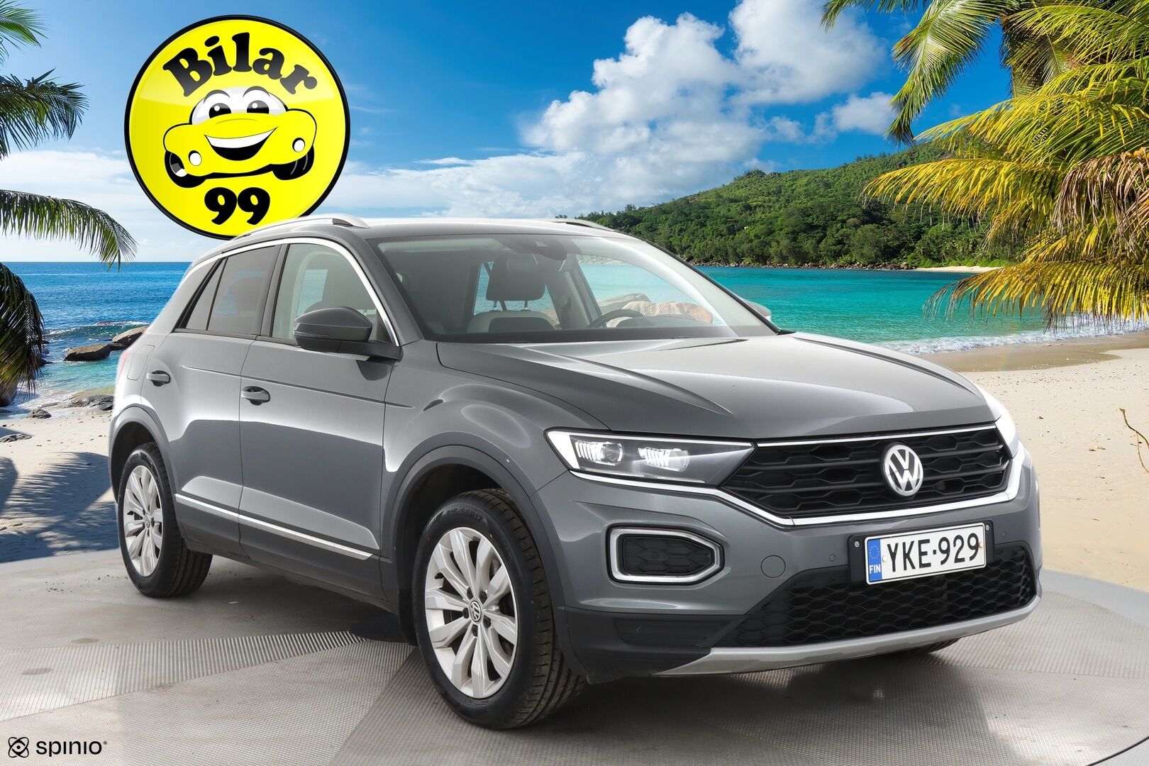 Volkswagen T-Roc 2018 Sport 1,5 TSI EVO 110 kW (150 hv) DSG-automaatti / Webasto / ACC / P-kamera / Bluetooth - Suomi-auto / Uudet kesärenkaat / Hyvä kuntoiset nastat / 2x aluvanteet - HULLUT AVAJAISHULINAT KORKOTARJOUS 3,29 %