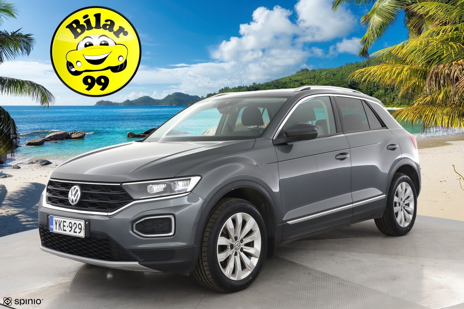 Volkswagen T-Roc 2018 Sport 1,5 TSI EVO 110 kW (150 hv) DSG-automaatti / Webasto / ACC / P-kamera / Bluetooth - Suomi-auto / Uudet kesärenkaat / Hyvä kuntoiset nastat / 2x aluvanteet - HULLUT AVAJAISHULINAT KORKOTARJOUS 3,29 %