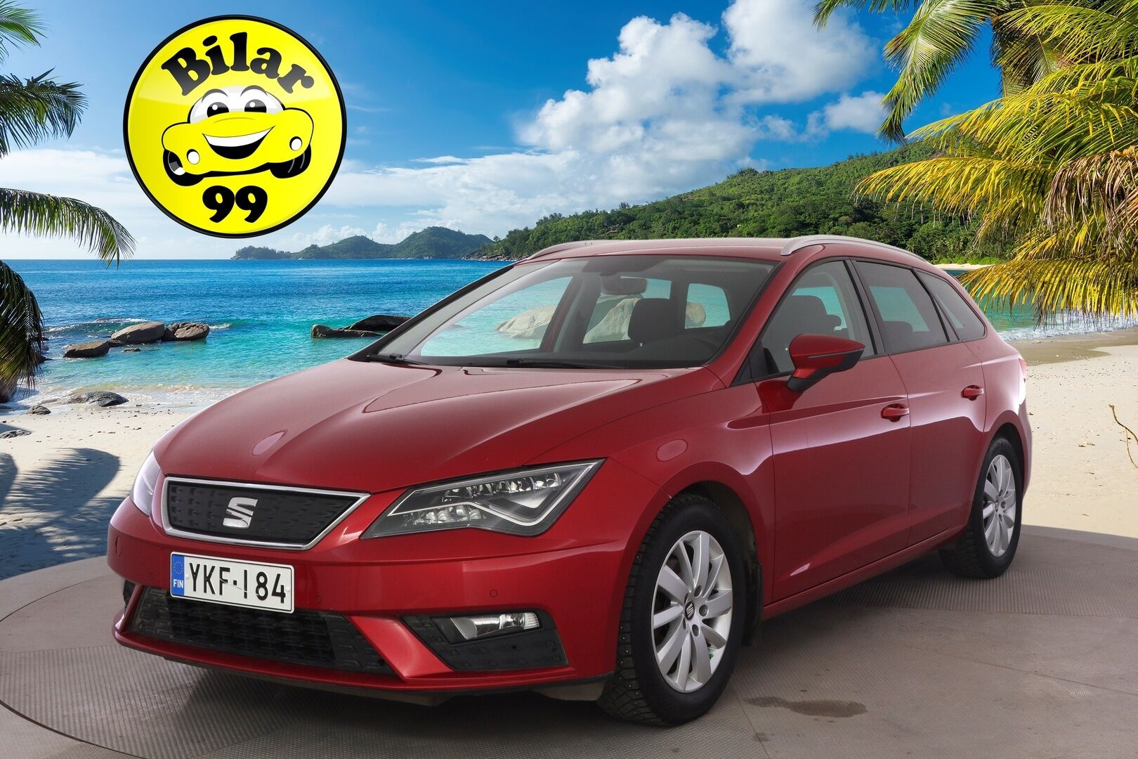 Seat Leon ST 2018 1,0 TSI 115 Ecomotive Style Business DSG Autom. ** 1.Om Suomi-auto / Lohko+sisäp / P.kamera / LED / Navi / Carplay ** - Suomen halvin Leon ST isolla kosketusnäytöllä ja peruutuskameralla suoraan ensimmäiseltä omistajalta!