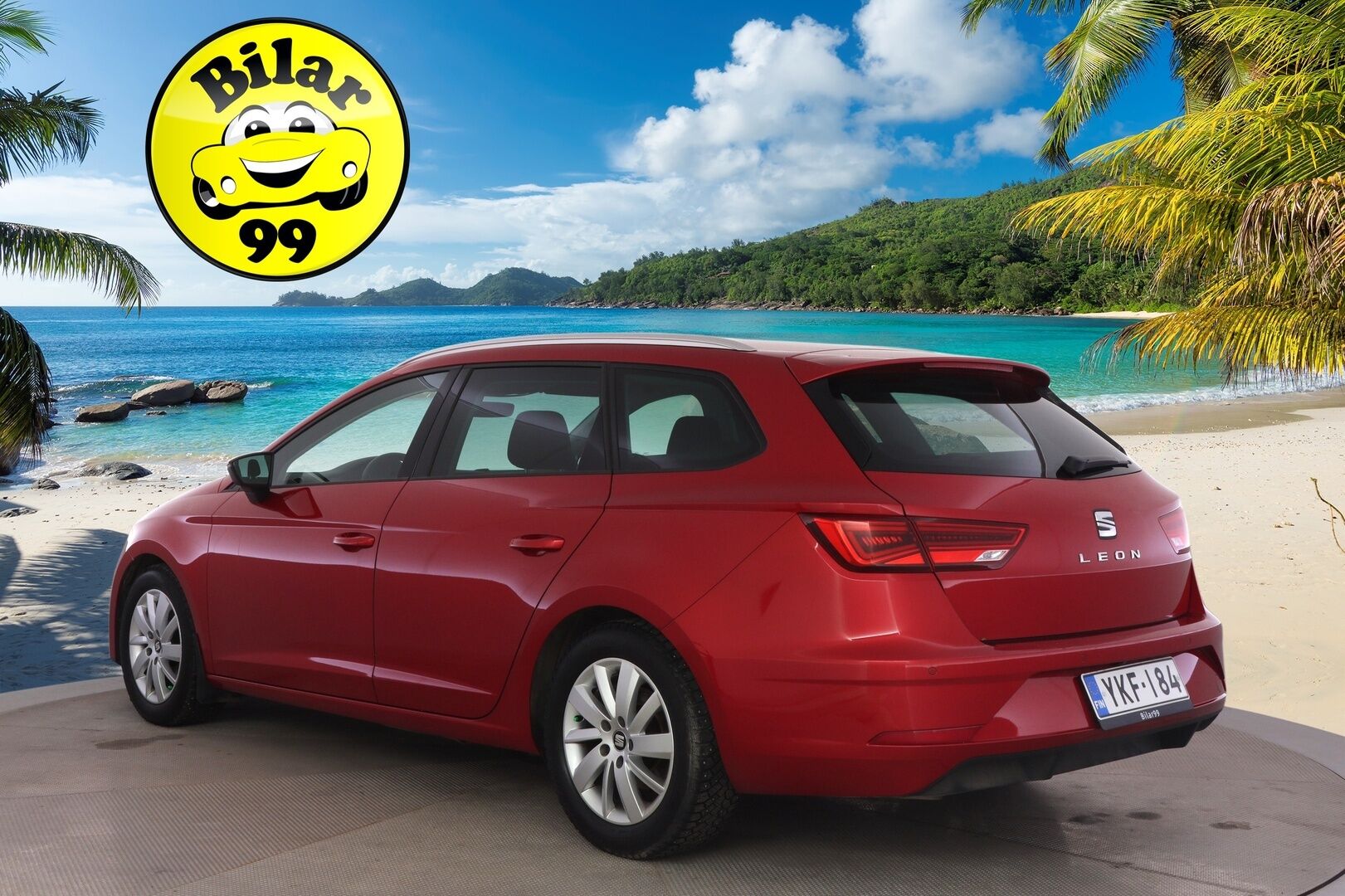 Seat Leon ST 2018 1,0 TSI 115 Ecomotive Style Business DSG Autom. ** 1.Om Suomi-auto / Lohko+sisäp / P.kamera / LED / Navi / Carplay ** - Suomen halvin Leon ST isolla kosketusnäytöllä ja peruutuskameralla suoraan ensimmäiseltä omistajalta!