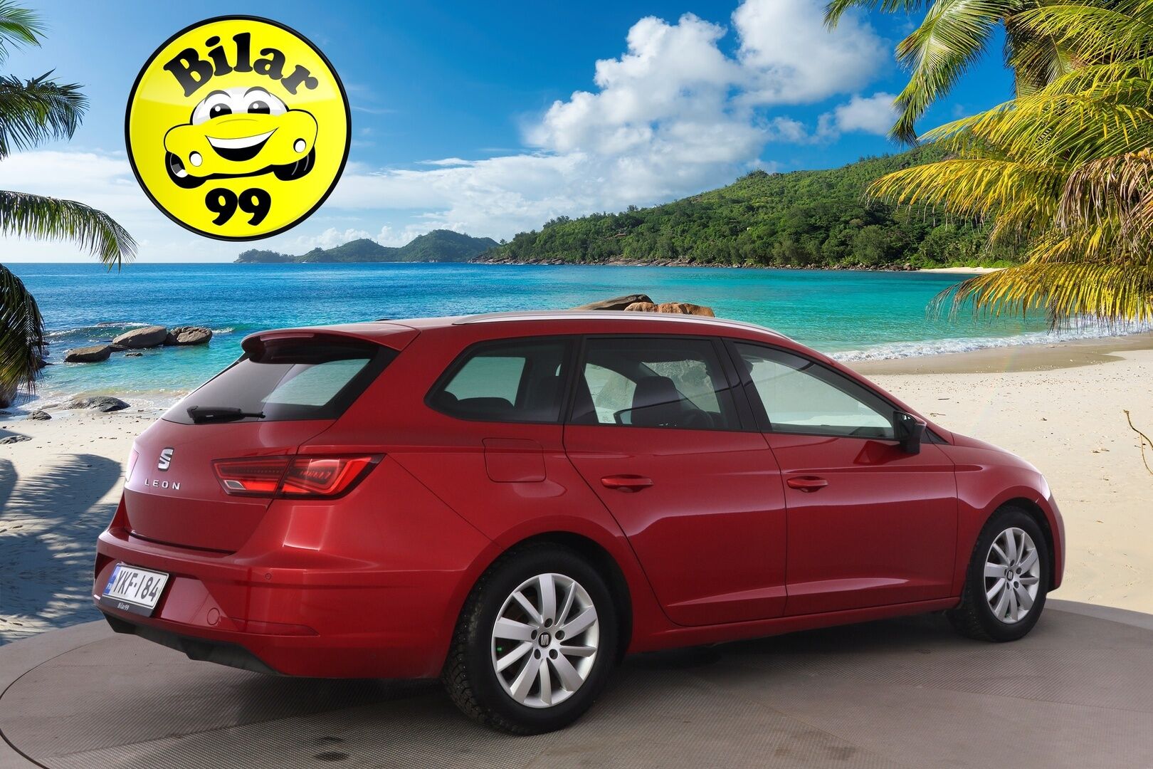 Seat Leon ST 2018 1,0 TSI 115 Ecomotive Style Business DSG Autom. ** 1.Om Suomi-auto / Lohko+sisäp / P.kamera / LED / Navi / Carplay ** - Suomen halvin Leon ST isolla kosketusnäytöllä ja peruutuskameralla suoraan ensimmäiseltä omistajalta!