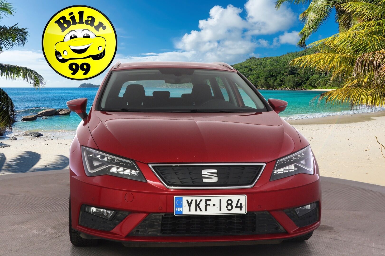 Seat Leon ST 2018 1,0 TSI 115 Ecomotive Style Business DSG Autom. ** 1.Om Suomi-auto / Lohko+sisäp / P.kamera / LED / Navi / Carplay ** - Suomen halvin Leon ST isolla kosketusnäytöllä ja peruutuskameralla suoraan ensimmäiseltä omistajalta!