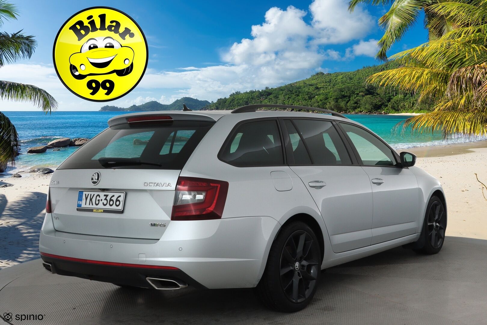 Skoda Octavia 2018 Combi 2,0 TDI 184 4x4 RS DSG  **Webasto / ACC / LED / Canton / P.Kamera / Navi / Katveavustin / KeylessGO** - Suomi-auto / Kahdet Renkaat