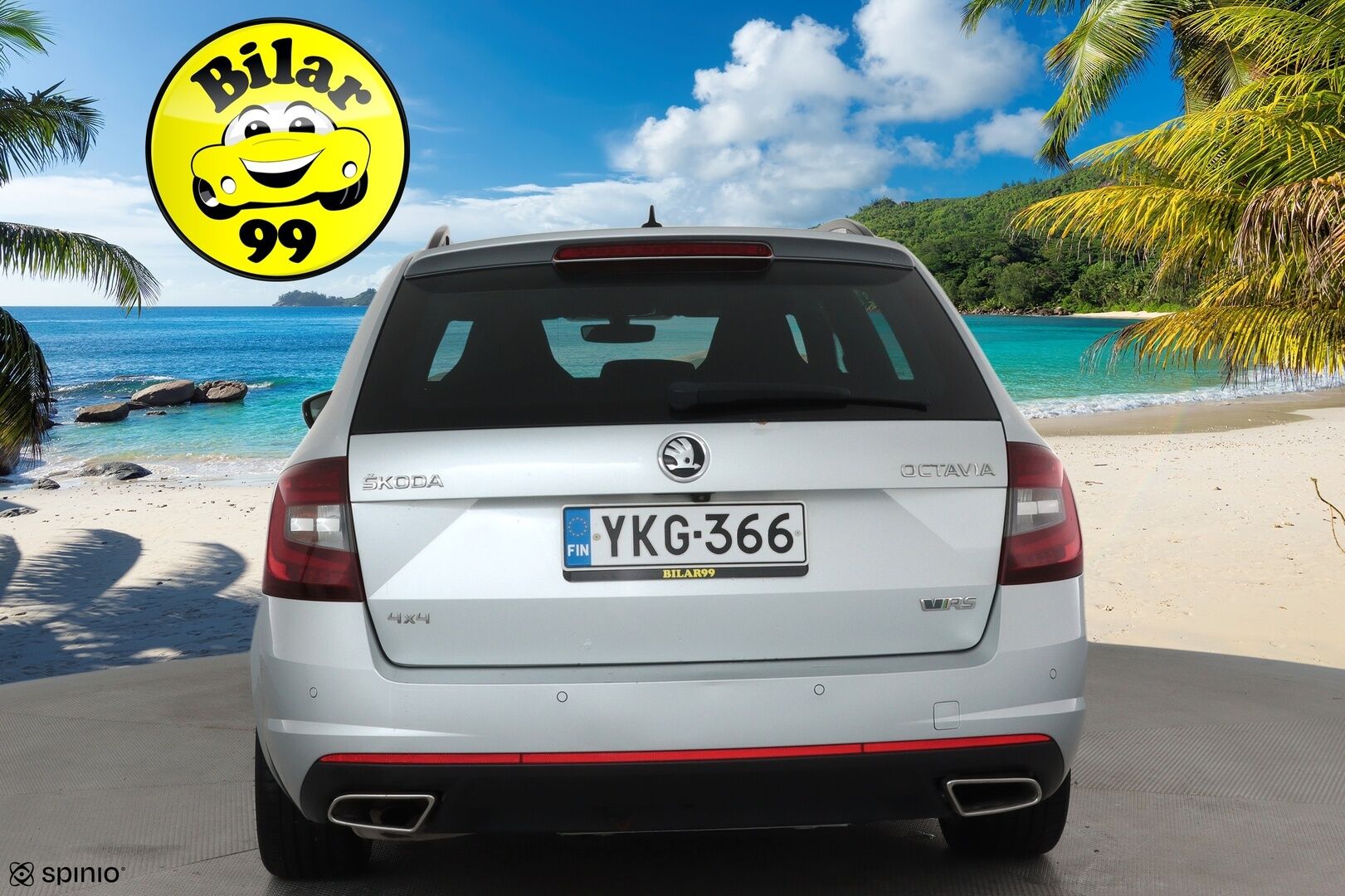 Skoda Octavia 2018 Combi 2,0 TDI 184 4x4 RS DSG  **Webasto / ACC / LED / Canton / P.Kamera / Navi / Katveavustin / KeylessGO** - Suomi-auto / Kahdet Renkaat