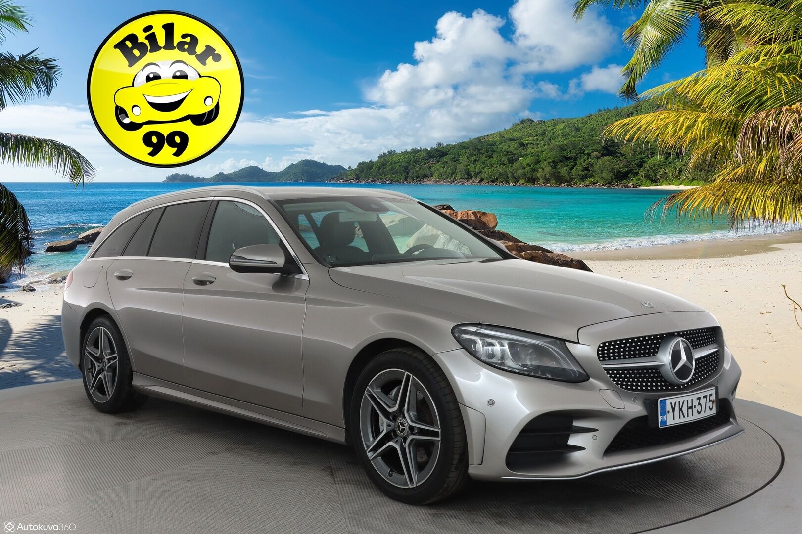 Mercedes-Benz C 2018 220 d 4Matic T A Business AMG **Multibeam-LED / P.Kamera / Sporttipenkit / Navi / Vakkari / Apple&Android** - Suomi-auto / Sisätilanlämmitin / 2x Renkaat