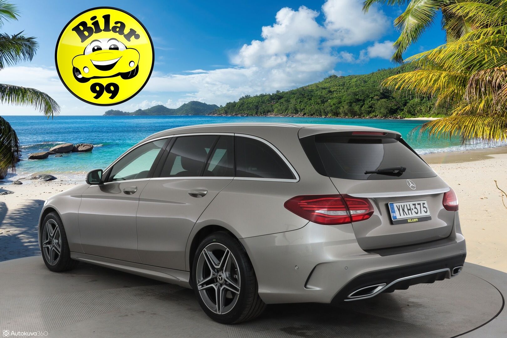 Mercedes-Benz C 2018 220 d 4Matic T A Business AMG **Multibeam-LED / P.Kamera / Sporttipenkit / Navi / Vakkari / Apple&Android** - Suomi-auto / Sisätilanlämmitin / 2x Renkaat