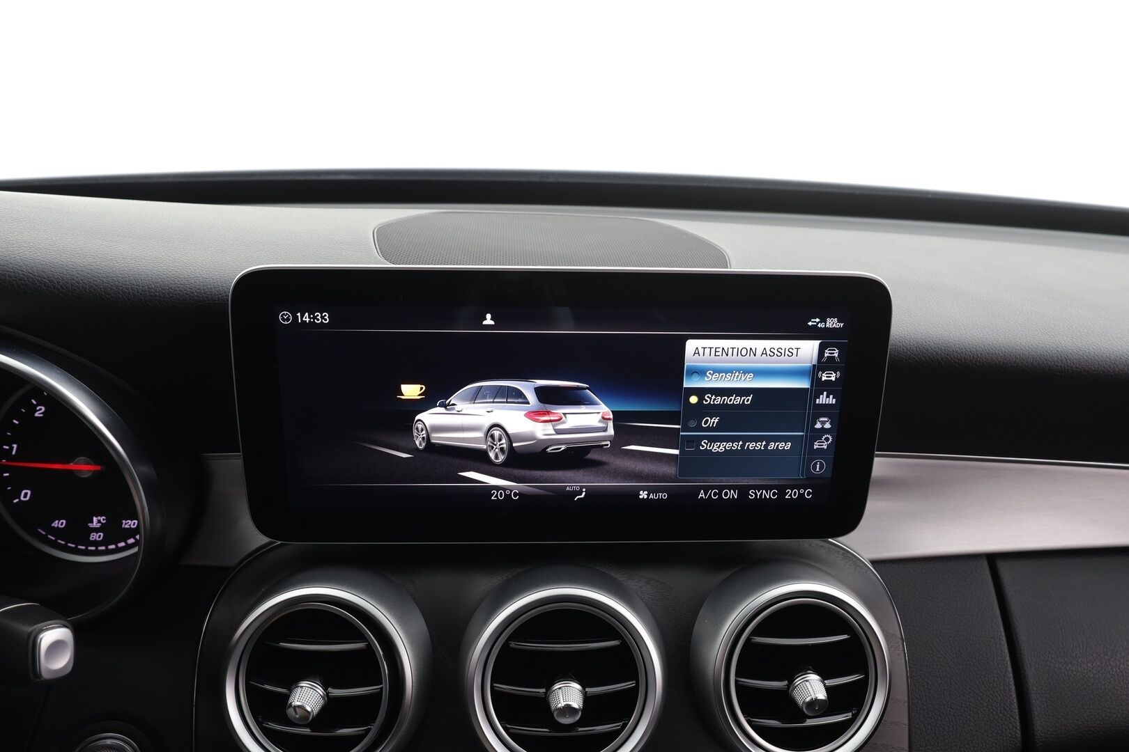 Mercedes-Benz C 2019 220 d 4Matic T A Business AMG * Vakkari / P.kamera / Multibeam / Navi / Koukku / Sporttipenkit * - Suomi-auto / Kahdet renkaat aluvanteilla 