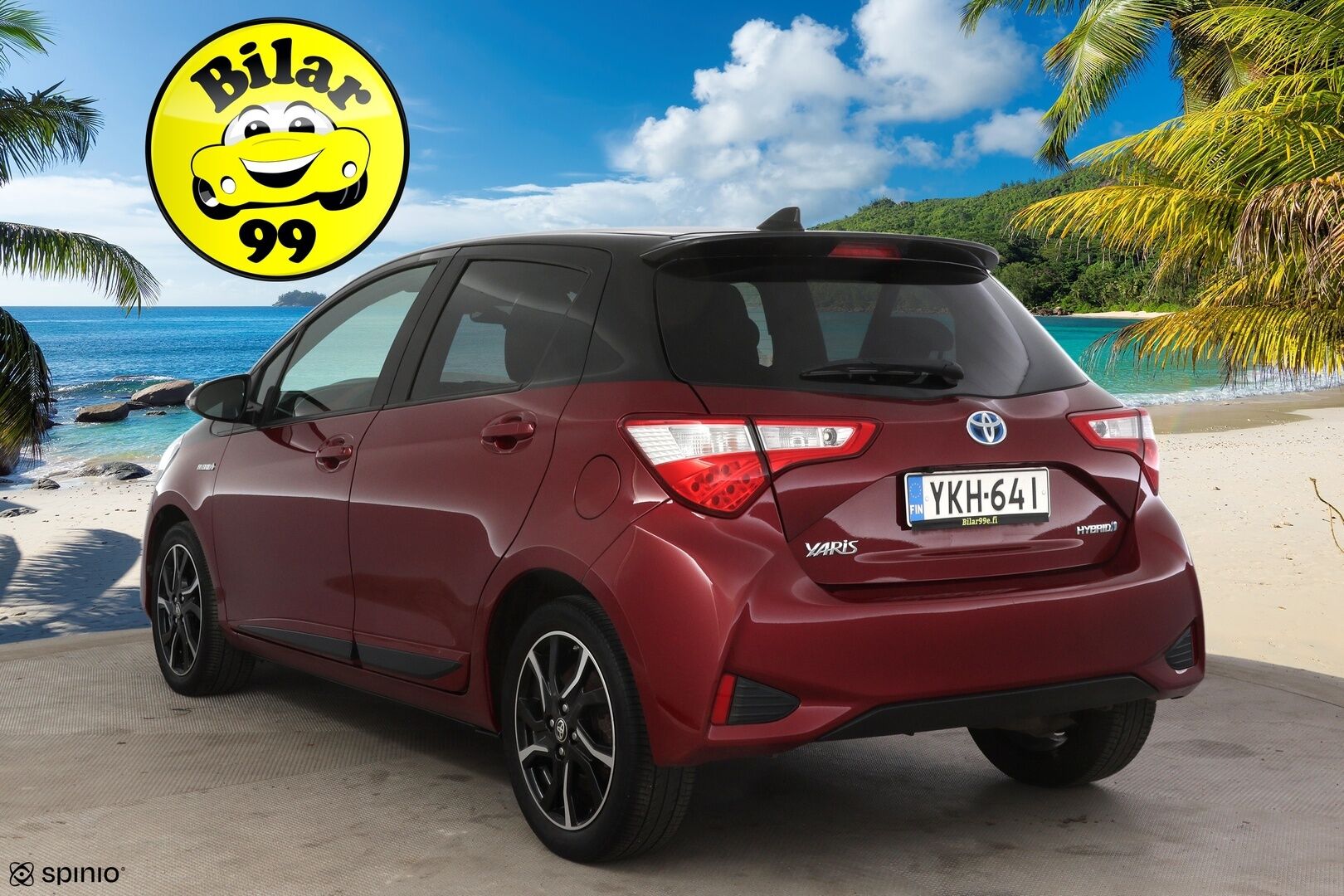 Toyota Yaris 2018 1,5 Hybrid Red Style 5ov * Lohkolämmitin / P-kamera / Vakkari / Navi / Kaistavahti * - * Suomi-auto / Kahdet renkaat alumiinivanteilla *