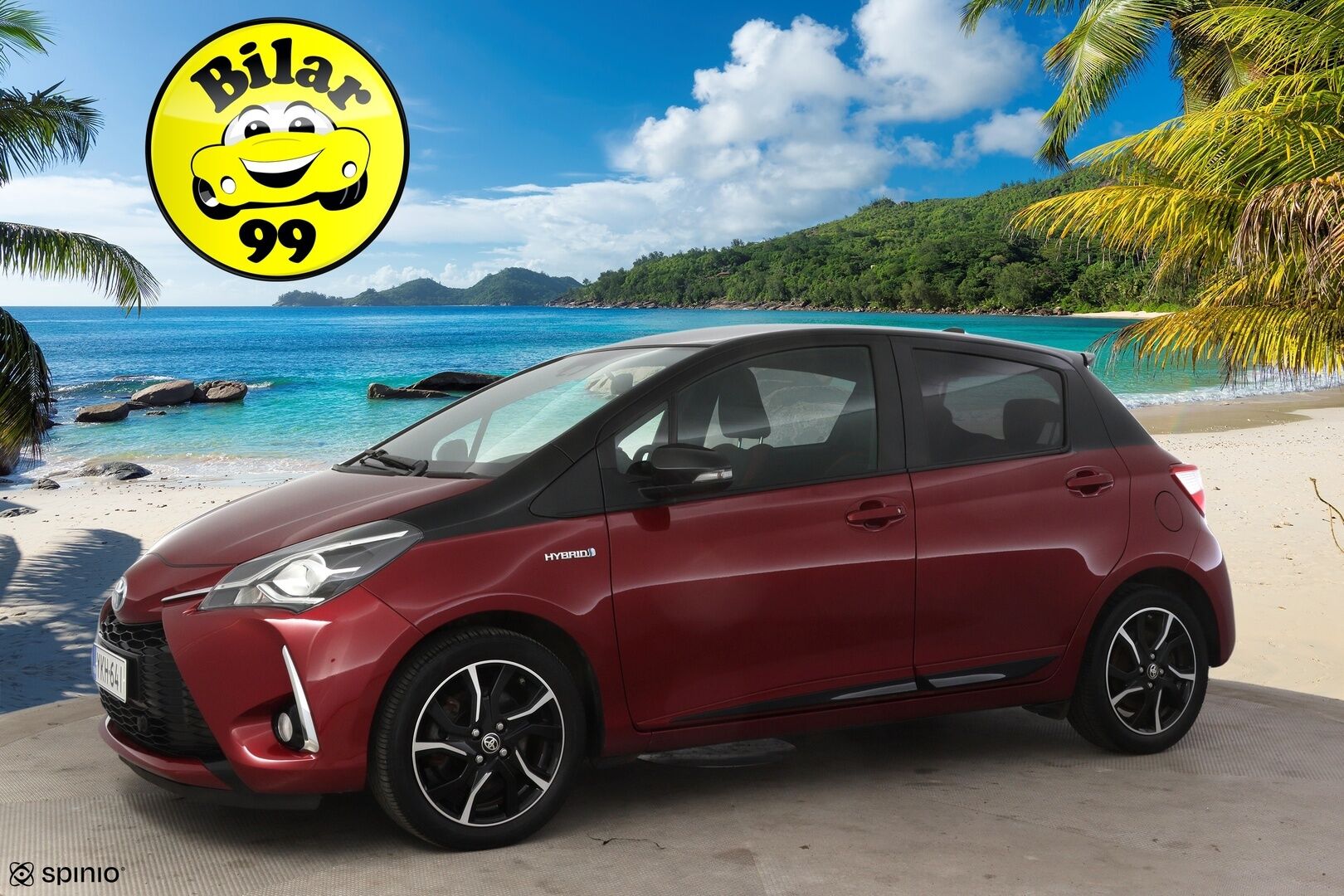 Toyota Yaris 2018 1,5 Hybrid Red Style 5ov * Lohkolämmitin / P-kamera / Vakkari / Navi / Kaistavahti * - * Suomi-auto / Kahdet renkaat alumiinivanteilla *