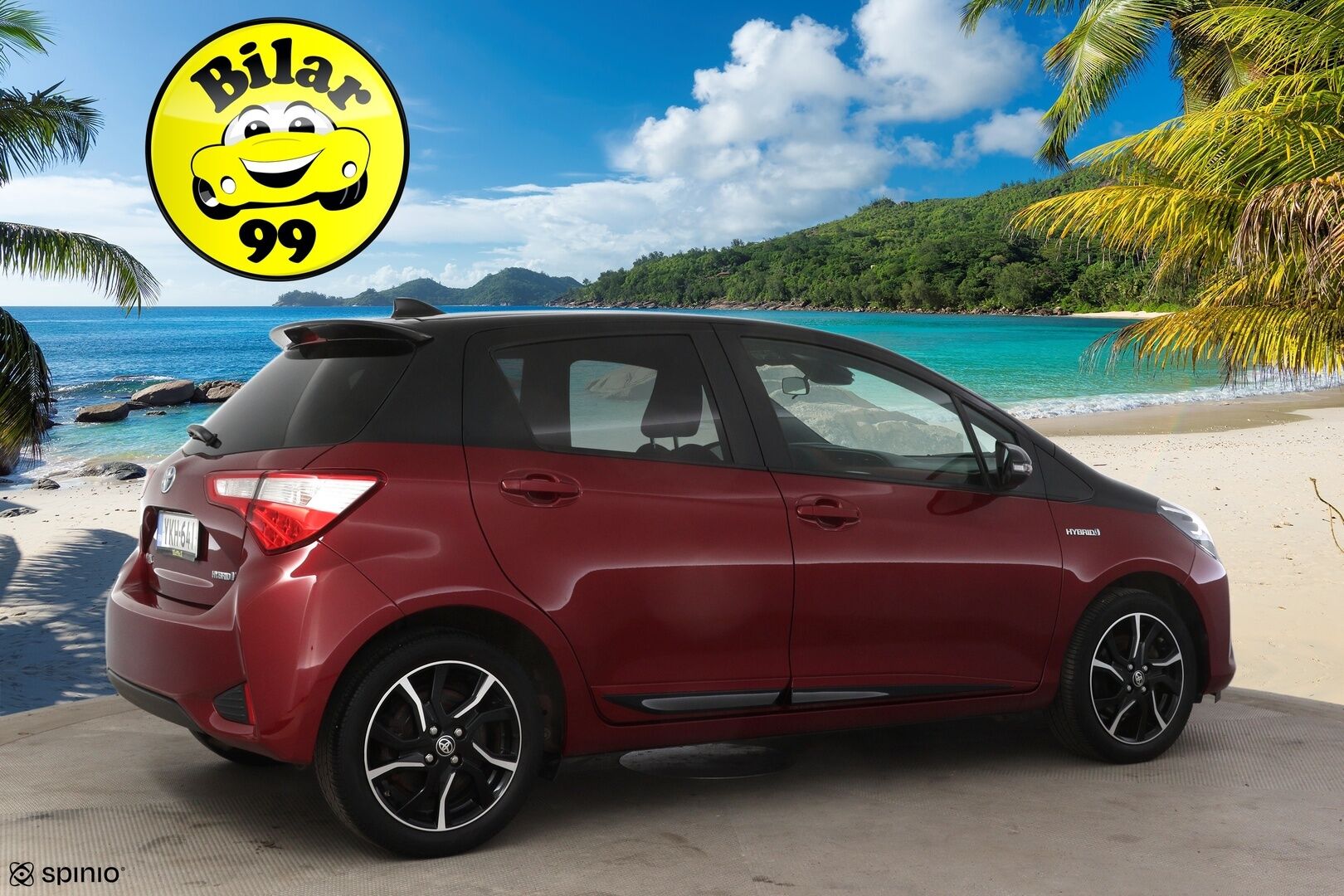 Toyota Yaris 2018 1,5 Hybrid Red Style 5ov * Lohkolämmitin / P-kamera / Vakkari / Navi / Kaistavahti * - * Suomi-auto / Kahdet renkaat alumiinivanteilla *