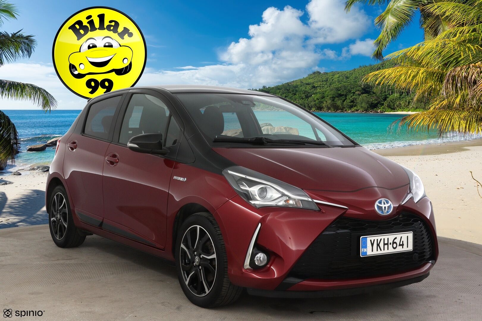 Toyota Yaris 2018 1,5 Hybrid Red Style 5ov * Lohkolämmitin / P-kamera / Vakkari / Navi / Kaistavahti * - * Suomi-auto / Kahdet renkaat alumiinivanteilla *