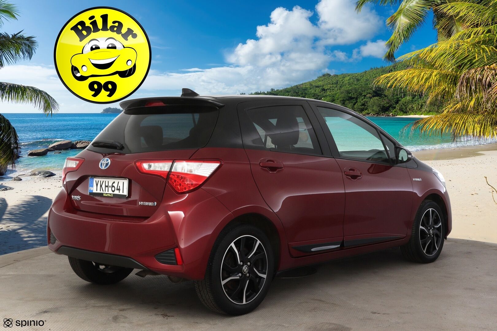 Toyota Yaris 2018 1,5 Hybrid Red Style 5ov * Lohkolämmitin / P-kamera / Vakkari / Navi / Kaistavahti * - * Suomi-auto / Kahdet renkaat alumiinivanteilla *