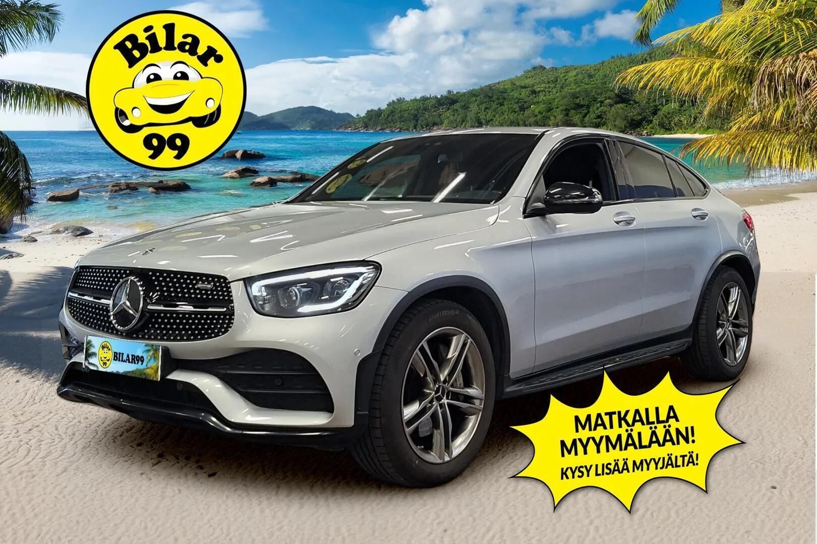 Mercedes-Benz GLC 2021 220 d 4MATIC A Business Coupé - | AMG ulko & sisä | Digimittaristo | P.Kamera | Vetokoukku | Multibeam LED | Lohko + Sisäp. | Suomi-auto | Nahka/Alcantara | Sporttialusta | Navi | Night - Paketti | 2X Renkaat & Aluvanteet |