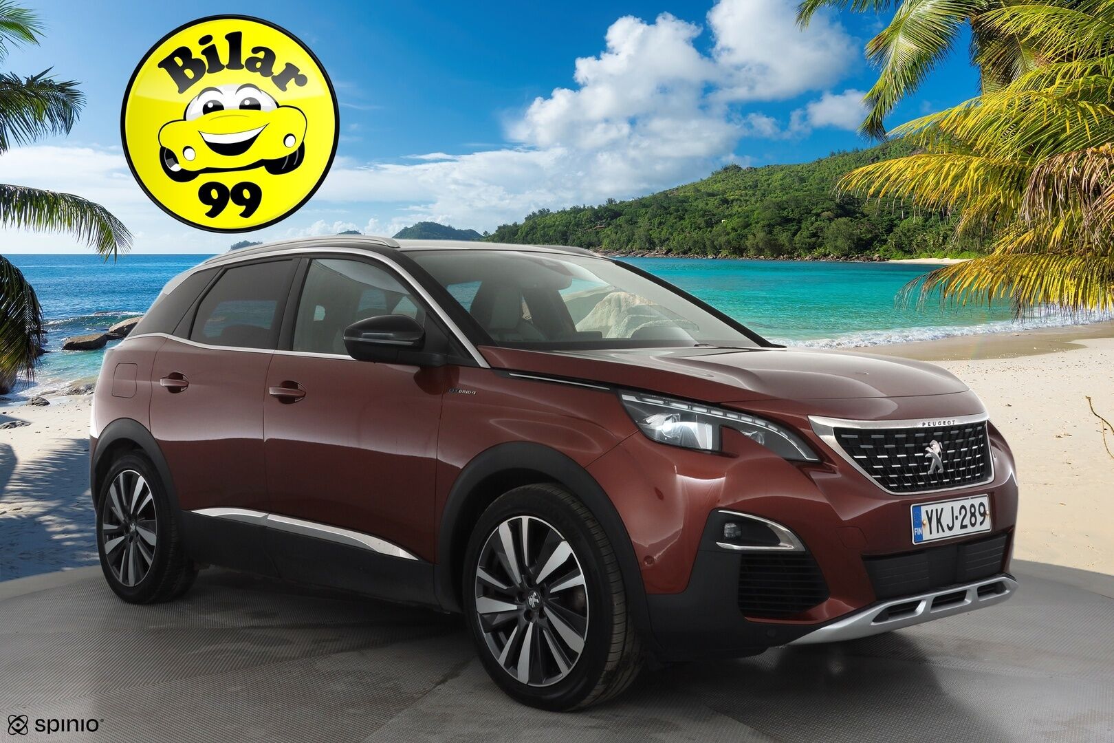 Peugeot 3008 2020 GT Hybrid4 300 EAT8-automaatti * Lisälämmitin / Koukku / ACC / Full-LED / P.Kamera / Navi / Kaistavahti * - 1-om suomi-auto / Kahdet renkaat aluvanteilla / Merkkihuollot - HULLUT AVAJAISHULINAT KORKOTARJOUS 3,29 %