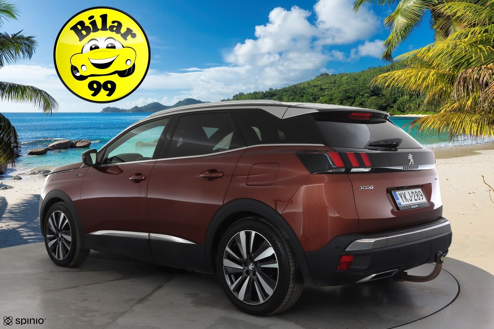 Peugeot 3008 2020 GT Hybrid4 300 EAT8-automaatti * Lisälämmitin / Koukku / ACC / Full-LED / P.Kamera / Navi / Kaistavahti * - 1-om suomi-auto / Kahdet renkaat aluvanteilla / Merkkihuollot - HULLUT AVAJAISHULINAT KORKOTARJOUS 3,29 %