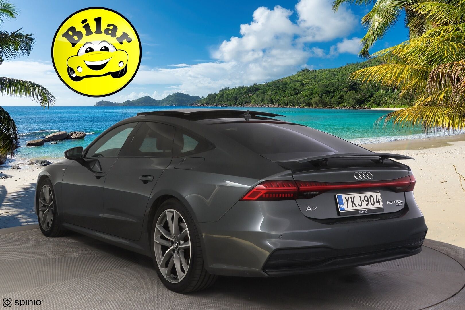 Audi A7 2020 Business Sport 55 TFSI e quattro S tronic S-Line - | ACC | Sähkökoukku | Bang&Olufsen | Kattoluukku | 360-Kamera | Digimittaristo | Muistipenkki | Matrix LED | SOH 87,7% |
