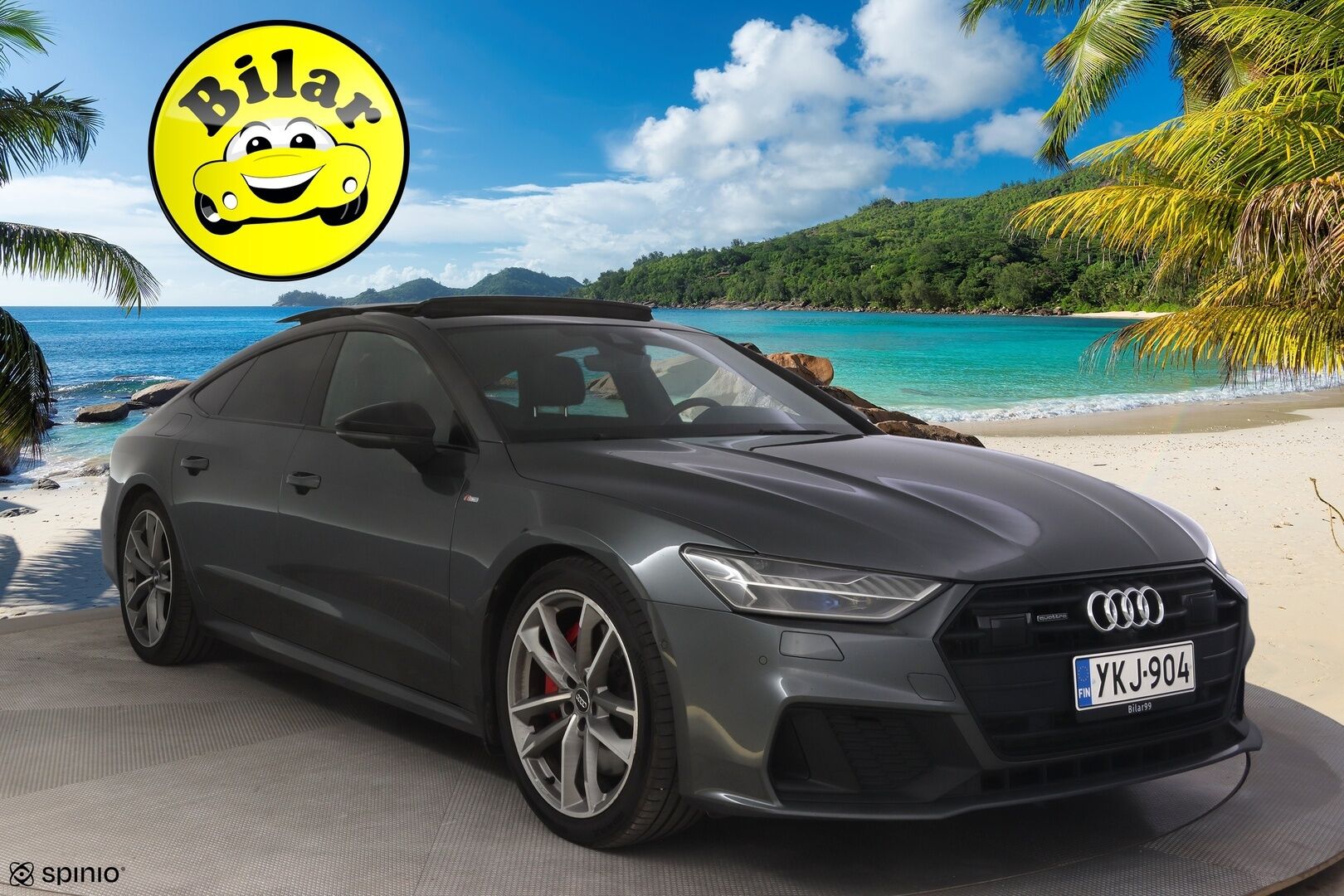 Audi A7 2020 Business Sport 55 TFSI e quattro S tronic S-Line - | ACC | Sähkökoukku | Bang&Olufsen | Kattoluukku | 360-Kamera | Digimittaristo | Muistipenkki | Matrix LED | SOH 87,7% |