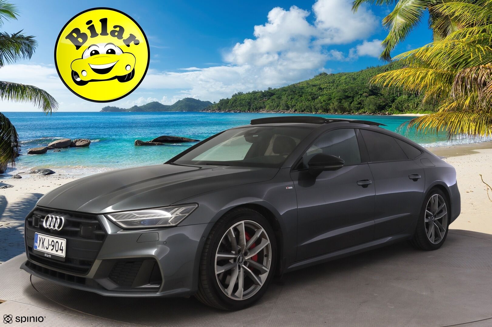 Audi A7 2020 Business Sport 55 TFSI e quattro S tronic S-Line - | ACC | Sähkökoukku | Bang&Olufsen | Kattoluukku | 360-Kamera | Digimittaristo | Muistipenkki | Matrix LED | SOH 87,7% |