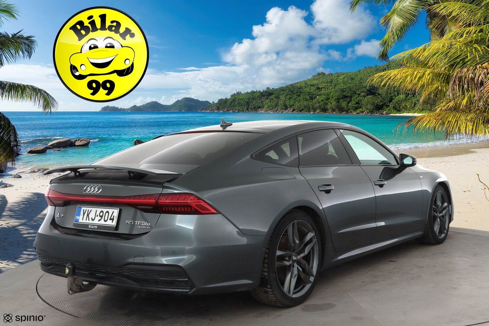 Audi A7 2020 Business Sport 55 TFSI e quattro S tronic * ACC / Koukku / Bang&Olufsen / Muistipenkki / Kattoluukku / 360-kamera * - Suomi-auto 