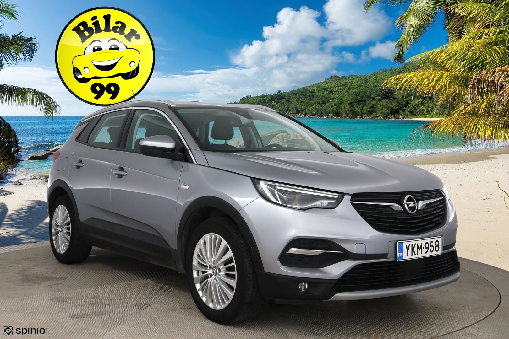 Opel Grandland X 2021 Innovation Plus 130 Turbo A / Matrix-LED / AGR-istuimet / Blis / Vakkari - 1-omisteinen Suomi-auto! / Sähk. takaluukku / 2x Aluvanteet